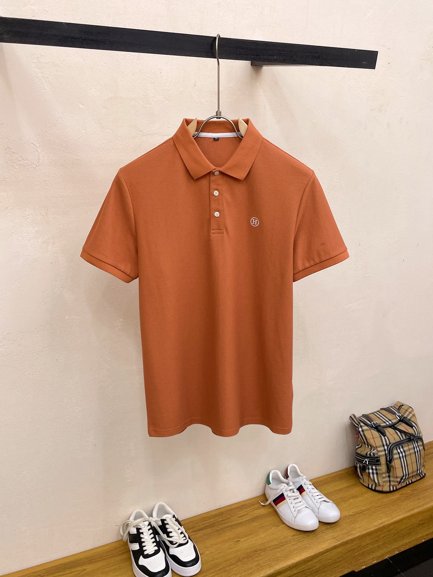 Hermes Replicas
 Clothing Polo Men Cotton Summer Collection Fashion