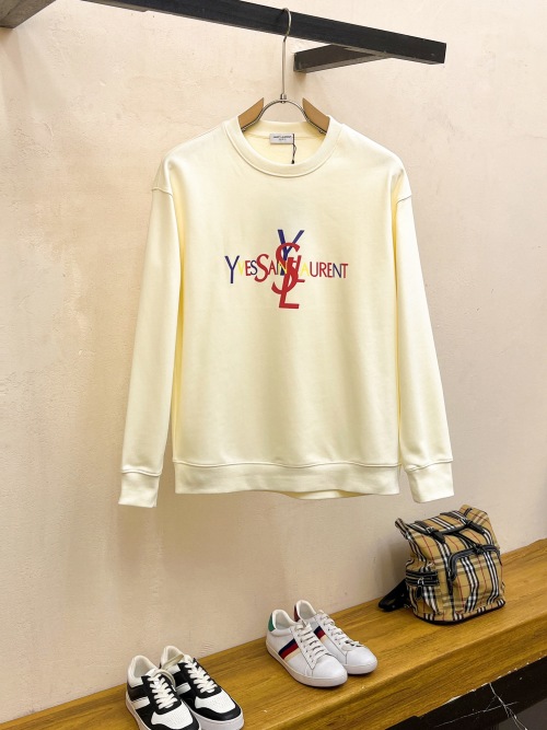 Yves Saint Laurent 2025 Autumn/Winter Crewneck Cotton Sweatshirt 1 Yves Saint Laurent 2025 Autumn/Winter Crewneck Cotton Sweatshirt