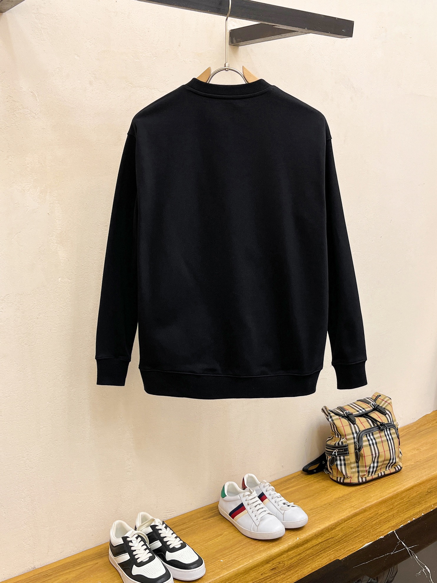 Yves Saint Laurent Crewneck Sweatshirt with Flocked Logo - Unisex 9 i1728967953 4621 0