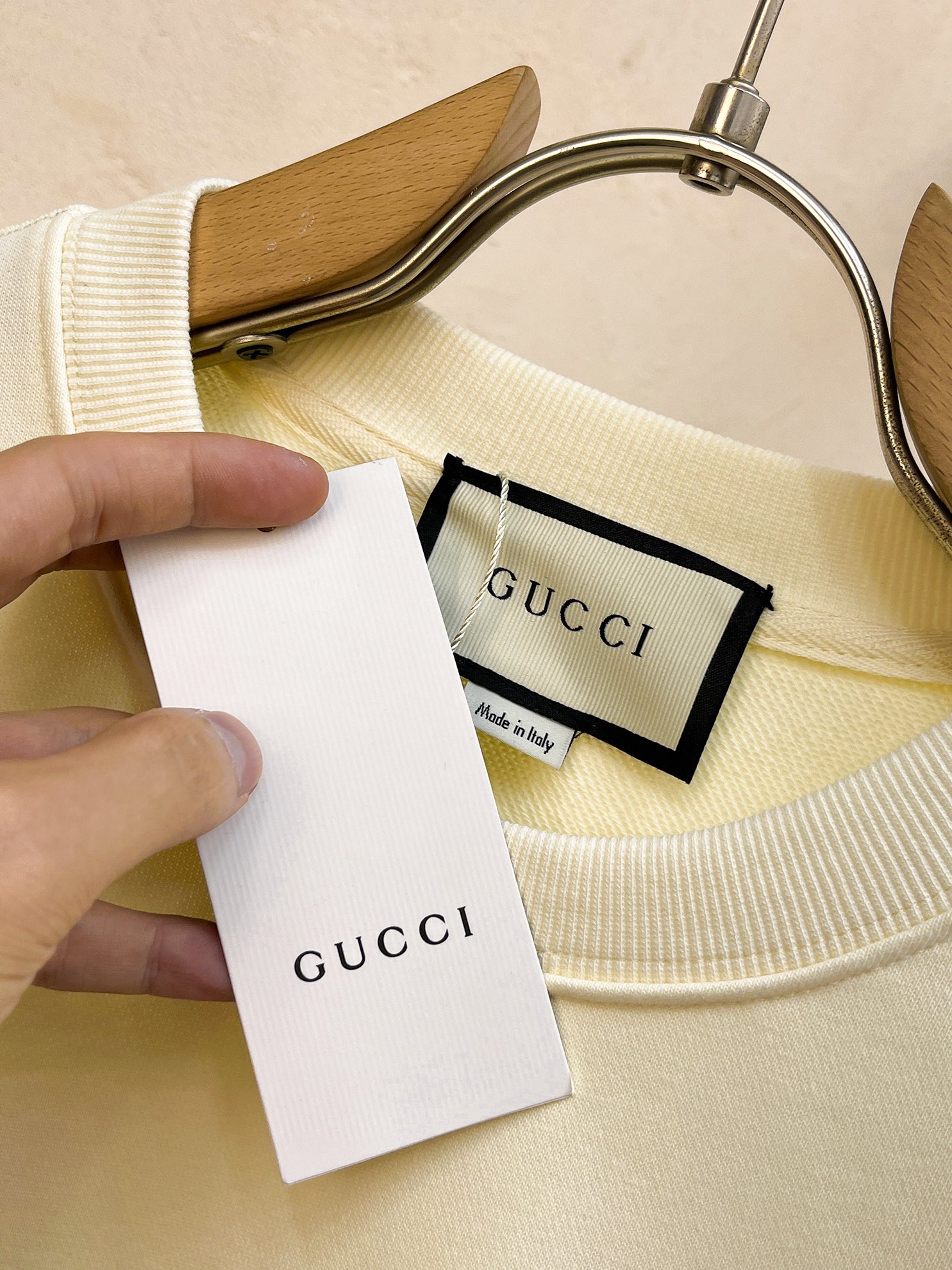 Gucci 2025 Fall/Winter Collection Cotton Sweatshirt with Velvet Logo 6 i1728968811 9380 6