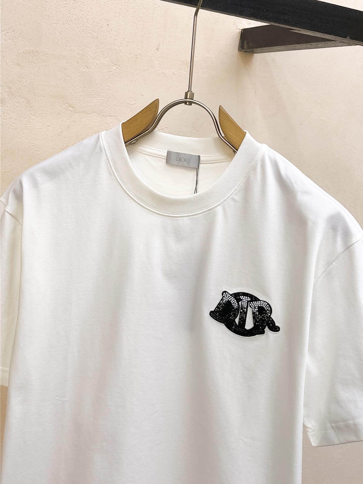 ss迪奥纯棉最新面料经典标识图案logo时尚简约潮流短袖，最顶级的品质专柜原单短袖，顶级制作工艺进口面料