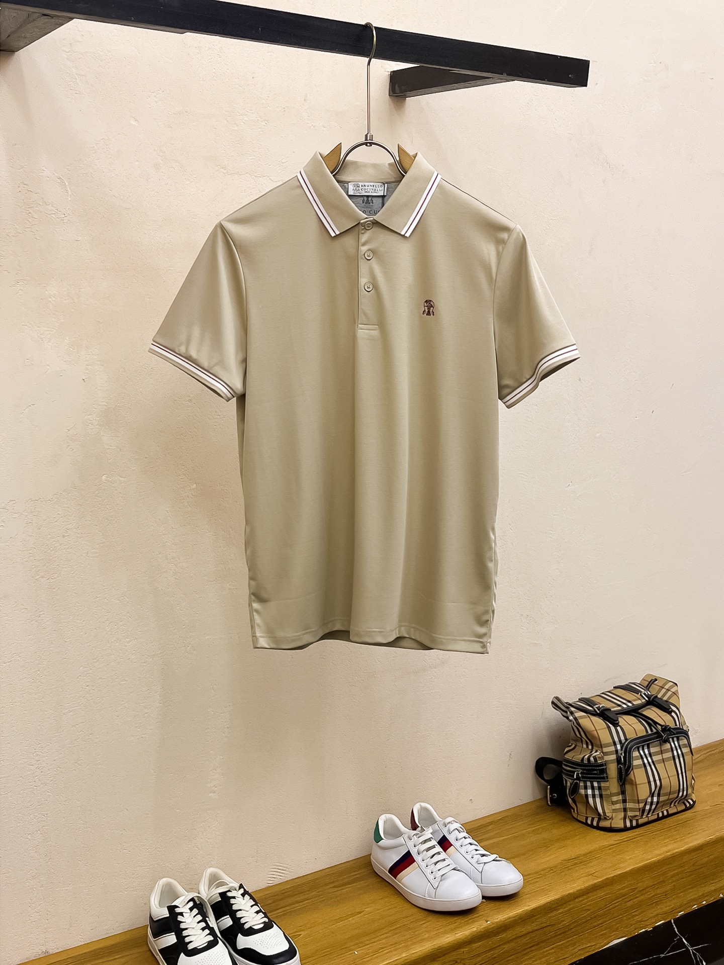 NO:121157,Bruti BC Xinjiang long lint cotton fabric soft, comfortable and breathable 2025 summer limited short-sleeved Polo series -,,T-shirt,alexander wang19860909布鲁提bc 新疆长绒棉 面料柔软舒适透气 2025 夏季 限量款短袖Polo系列 -,,T-shirt,alexander wang,Men's clothing