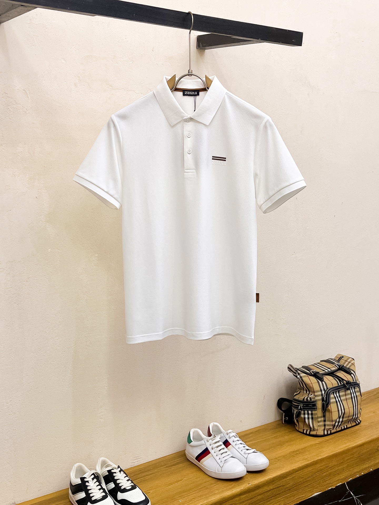 NO:121153,Zegna Xinjiang long velvet cotton fabric soft, comfortable and breathable 2025 summer limited short-sleeved Polo series -,,zegna,T-shirt,alexander wang19860909杰尼亚 新疆长绒棉 面料柔软舒适透气 2025 夏季 限量款短袖Polo系列 -,,zegna,T-shirt,alexander wang,Men's clothing