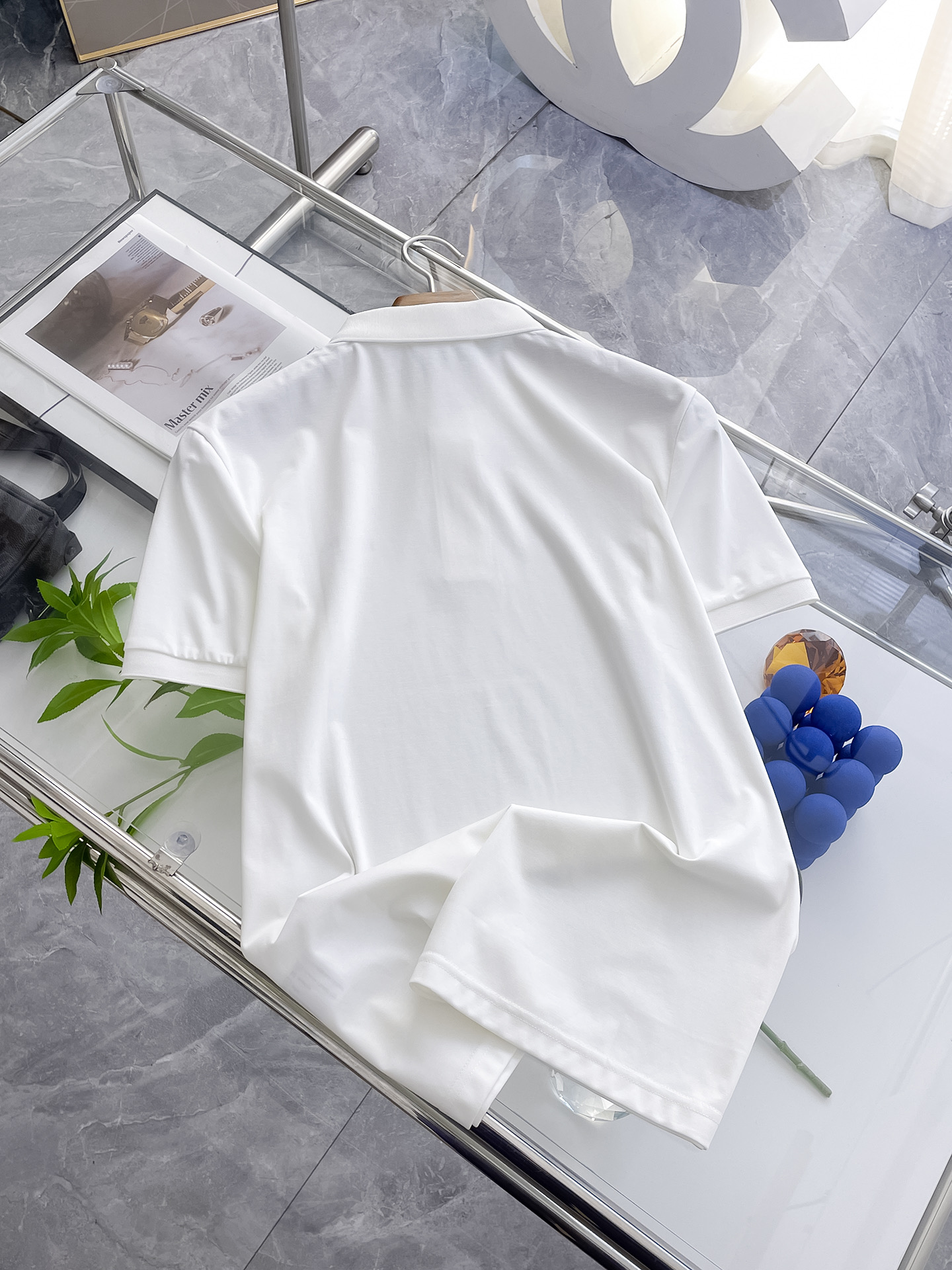 普拉达 高级定制 平纹面料柔软舒适透气2025 夏季 限量款短袖Polo系列𝗦𝗜𝗭𝗘：𝗠-3xl