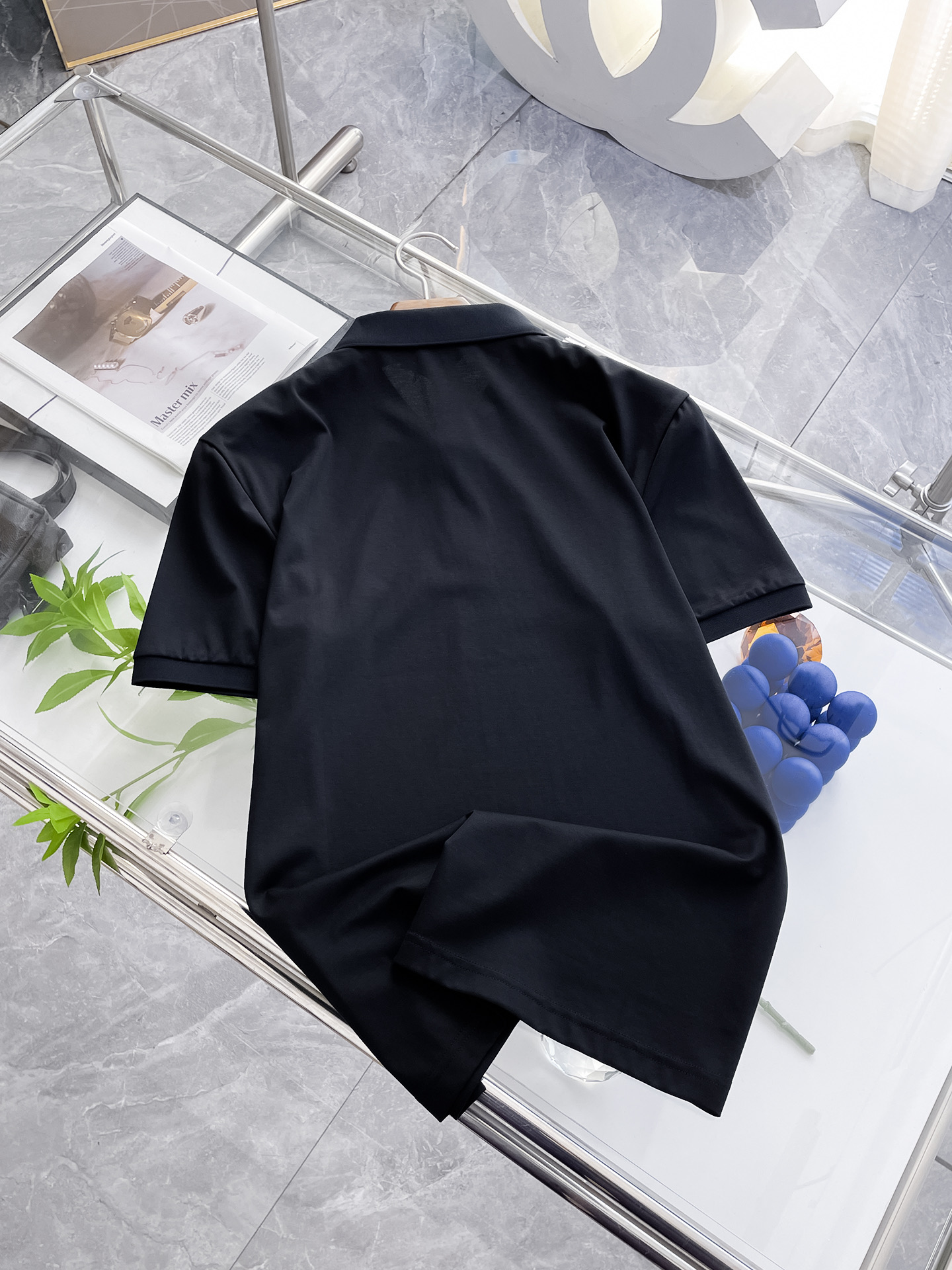 普拉达 高级定制 平纹面料柔软舒适透气2025 夏季 限量款短袖Polo系列𝗦𝗜𝗭𝗘：𝗠-3xl