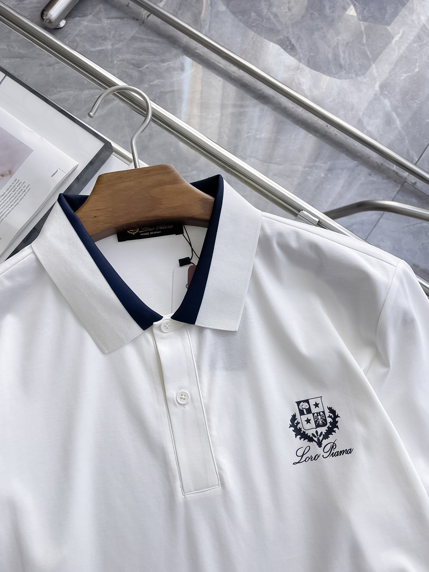 L P 高级定制 平纹面料柔软舒适透气2025 夏季 限量款短袖Polo系列𝗦𝗜𝗭𝗘：𝗠-3xl