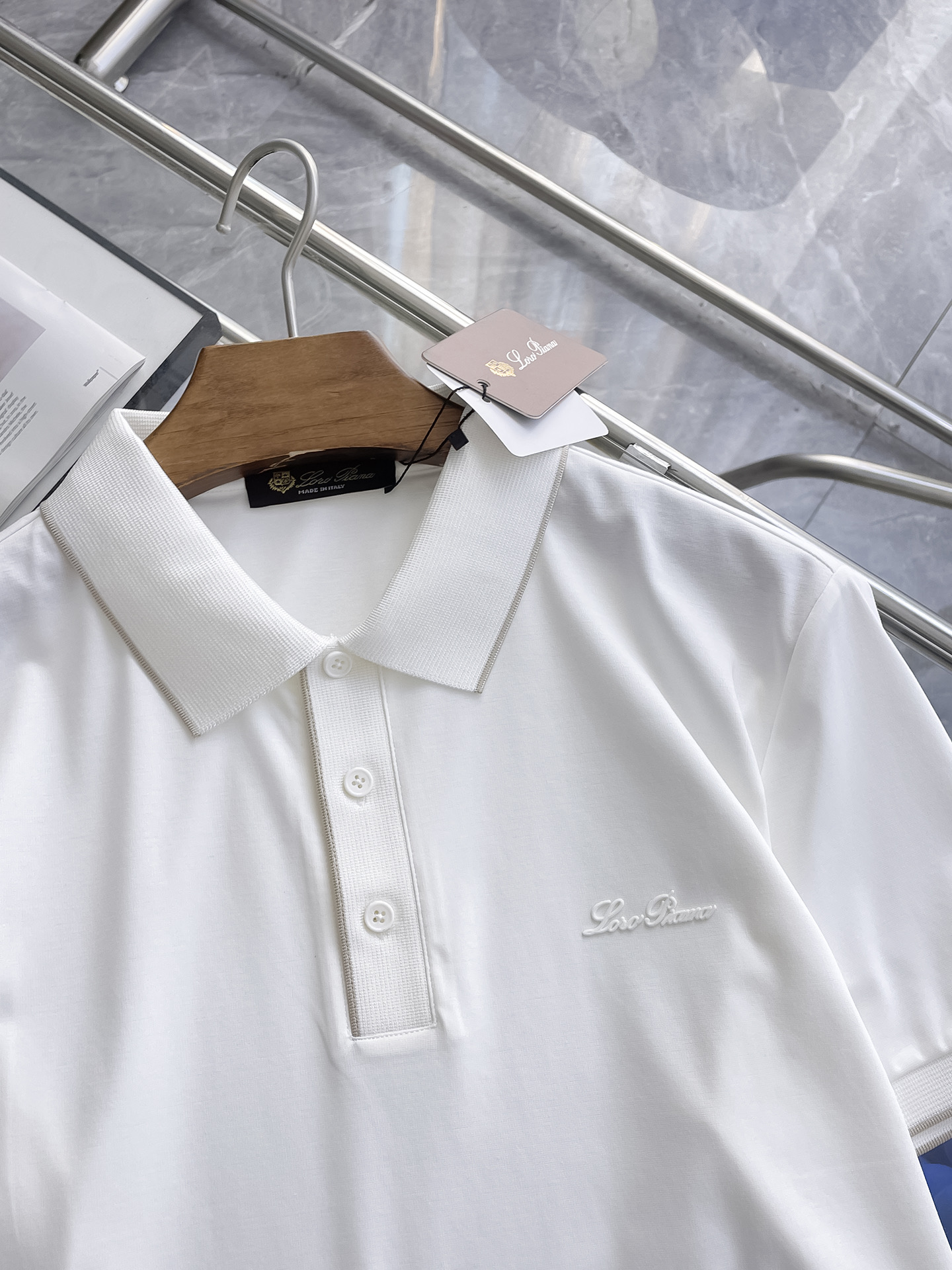 L P 高级定制 平纹面料柔软舒适透气2025 夏季 限量款短袖Polo系列𝗦𝗜𝗭𝗘：𝗠-3xl