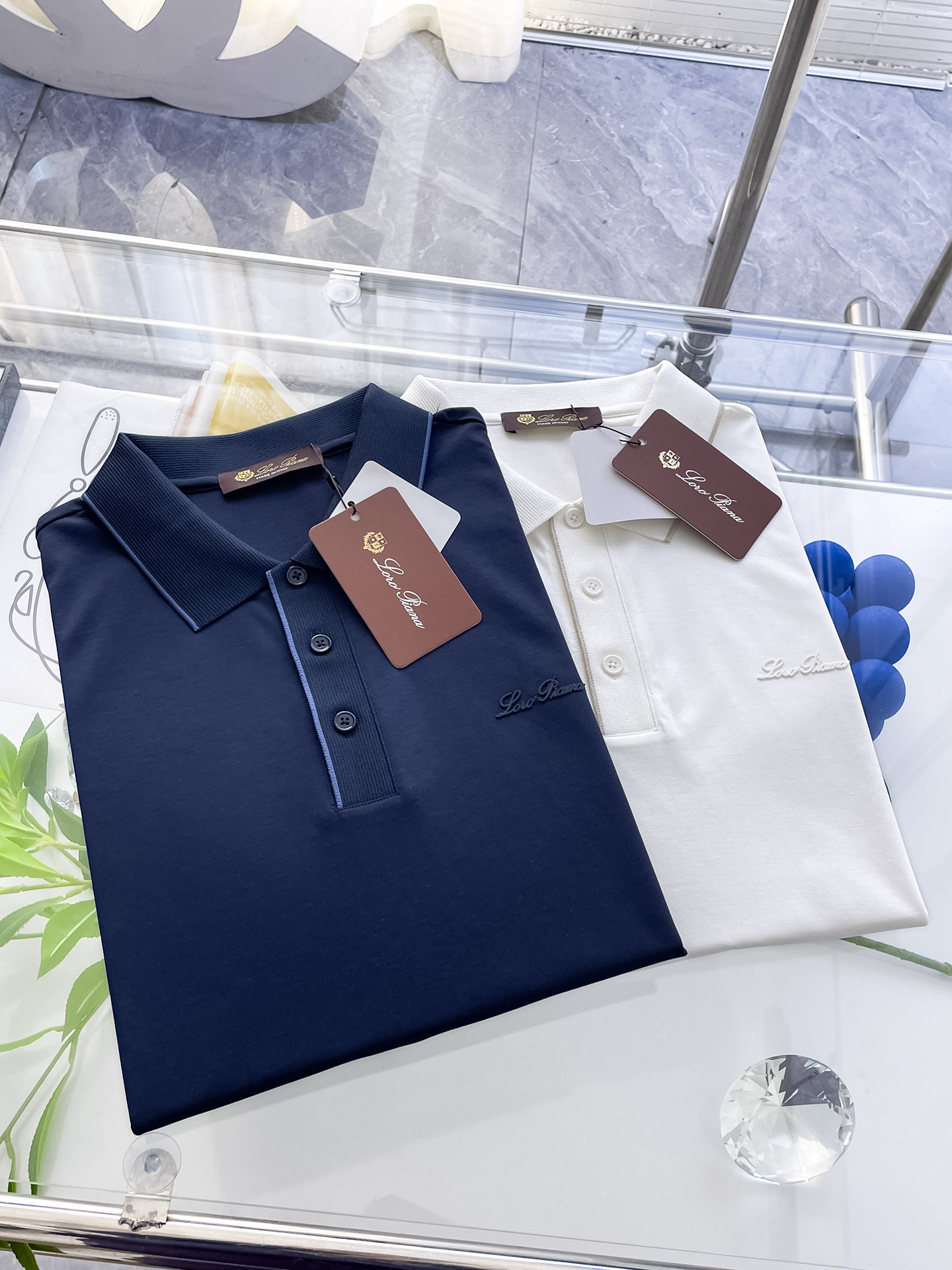 L P 高级定制 平纹面料柔软舒适透气2025 夏季 限量款短袖Polo系列𝗦𝗜𝗭𝗘：𝗠-3xl