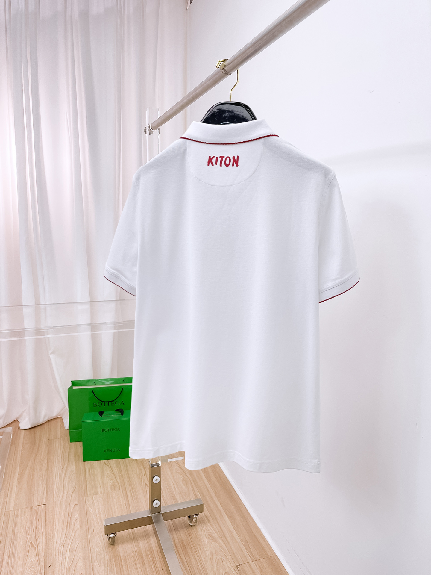 kiton 高级定制 面料柔软舒适透气2025 夏季 限量款短袖Polo系列𝗦𝗜𝗭𝗘：𝗠-3xl