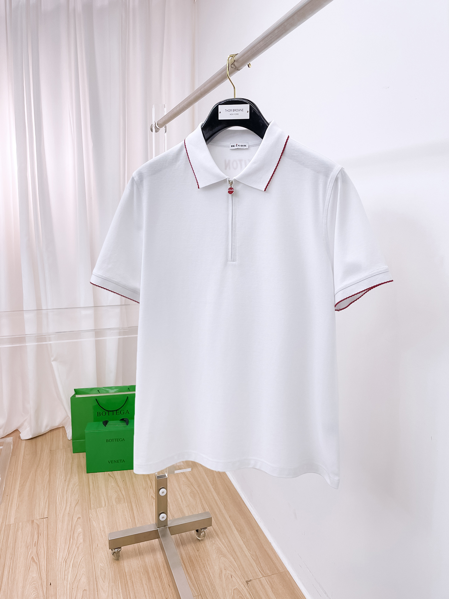 kiton 高级定制 面料柔软舒适透气2025 夏季 限量款短袖Polo系列𝗦𝗜𝗭𝗘：𝗠-3xl