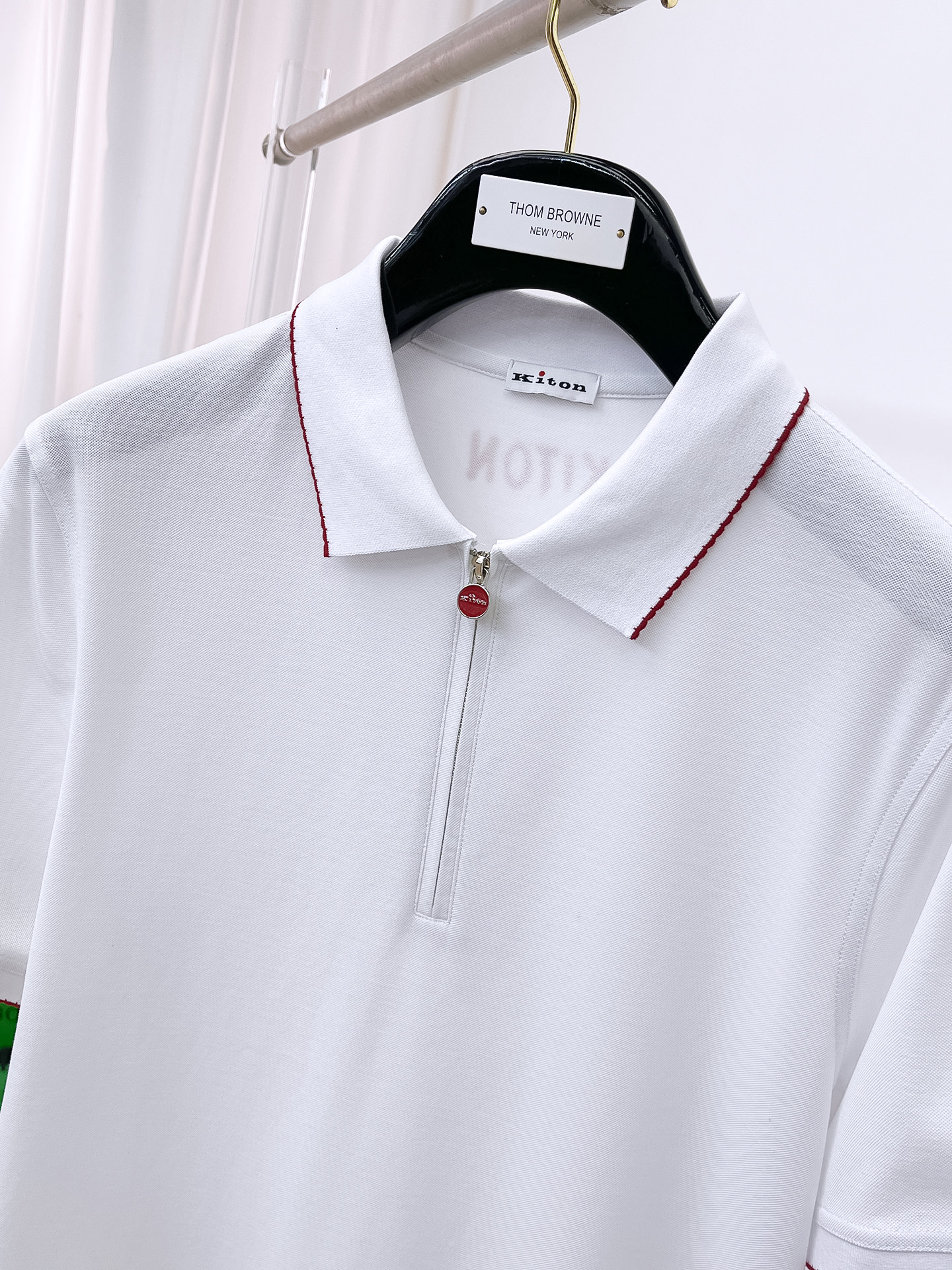 kiton 高级定制 面料柔软舒适透气2025 夏季 限量款短袖Polo系列𝗦𝗜𝗭𝗘：𝗠-3xl