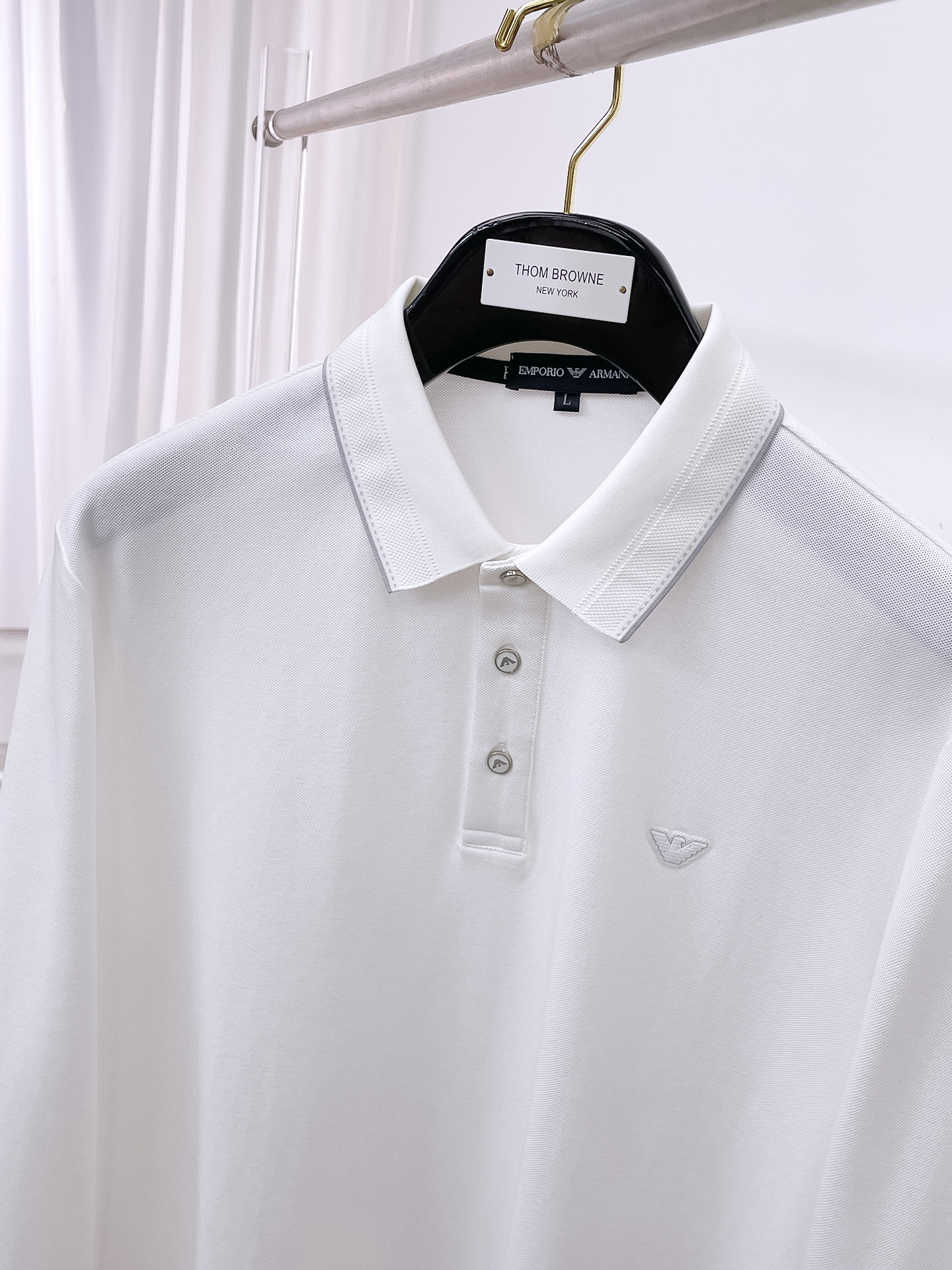 开春新品 阿玛尼 独家专供新款原单男士Polo长袖高端定制 高版本 时尚百搭爆款⚠️⚠️✨✨原版进口纯棉