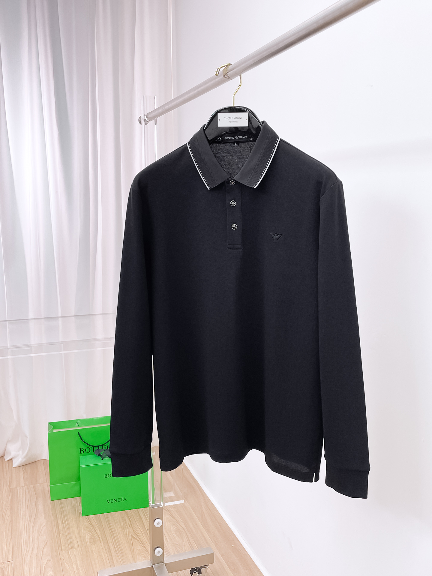 开春新品 阿玛尼 独家专供新款原单男士Polo长袖高端定制 高版本 时尚百搭爆款⚠️⚠️✨✨原版进口纯棉