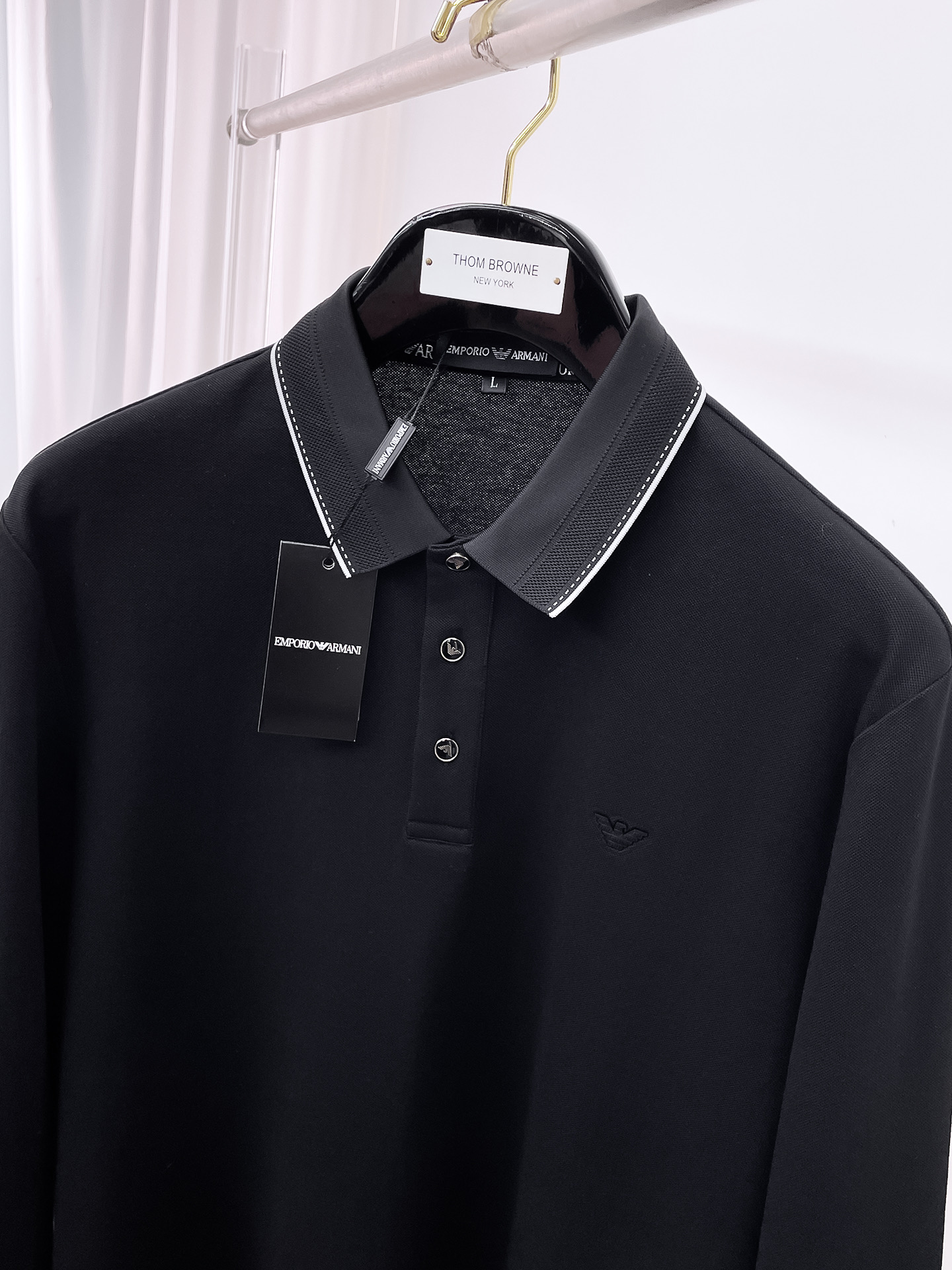 开春新品 阿玛尼 独家专供新款原单男士Polo长袖高端定制 高版本 时尚百搭爆款⚠️⚠️✨✨原版进口纯棉