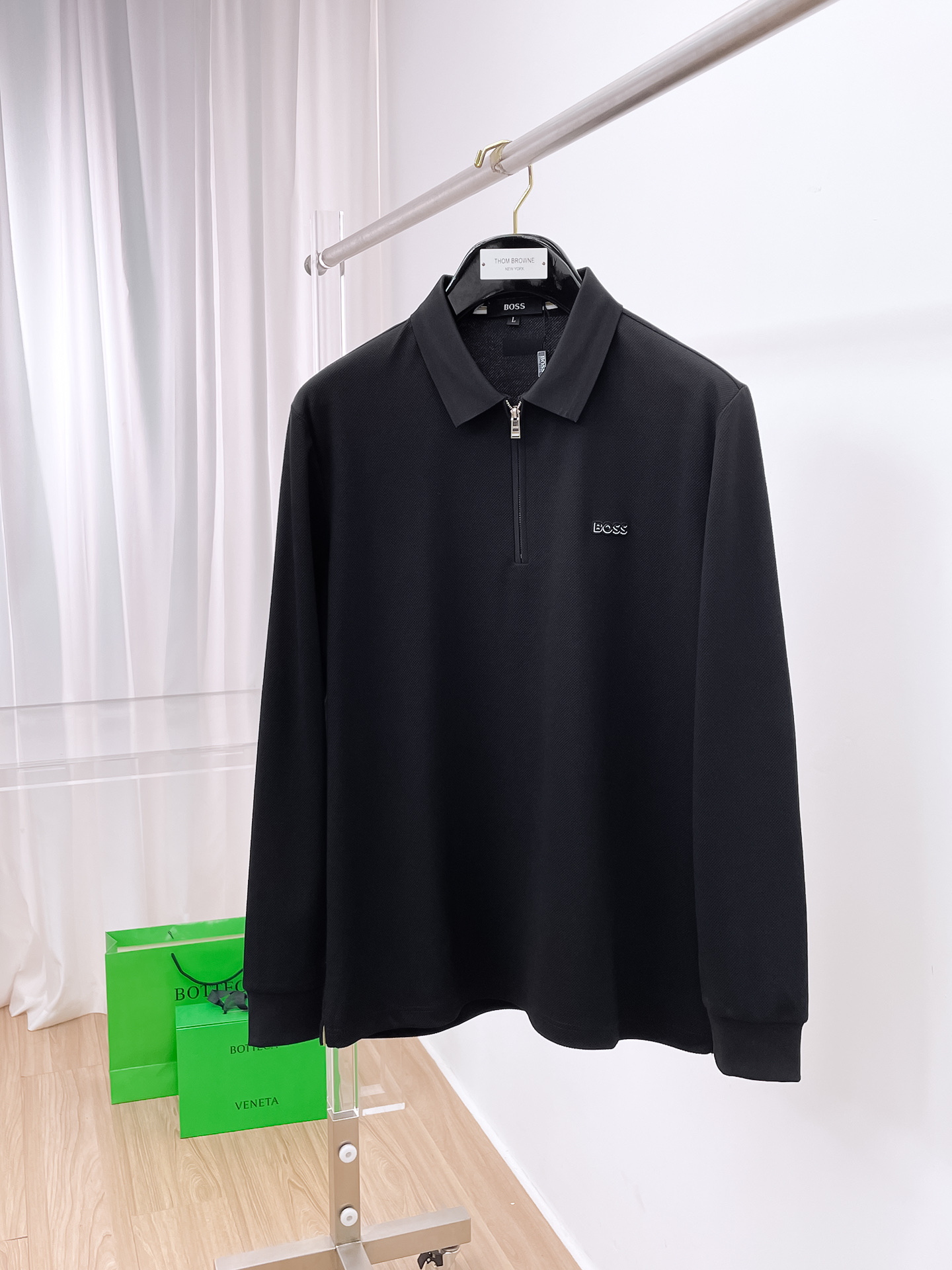 开春新品 boss 独家专供新款原单男士Polo长袖高端定制 高版本 时尚百搭爆款⚠️⚠️✨✨原版进口纯