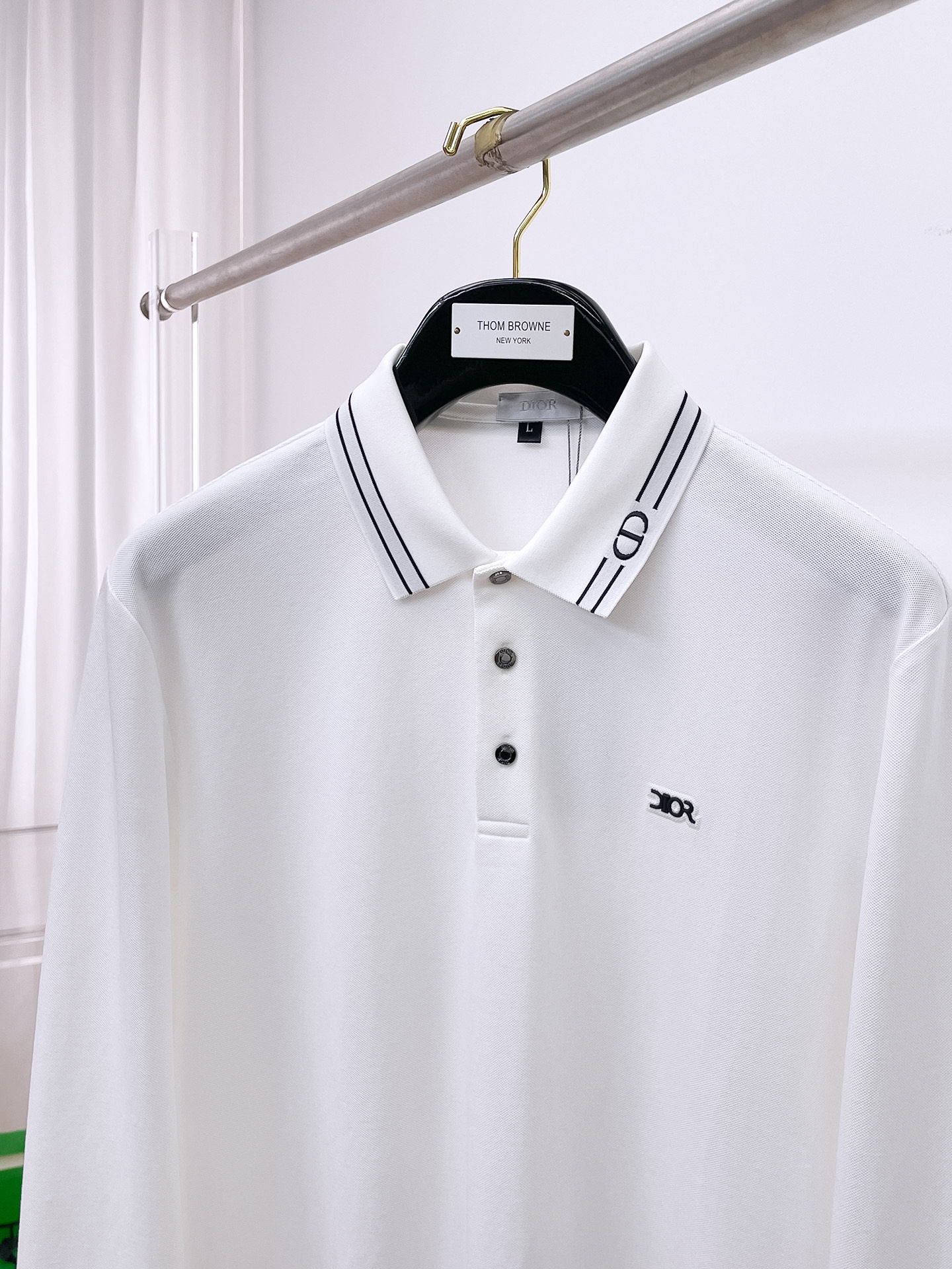 开春新品 迪奥 独家专供新款原单男士Polo长袖高端定制 高版本 时尚百搭爆款⚠️⚠️✨✨原版进口纯棉面