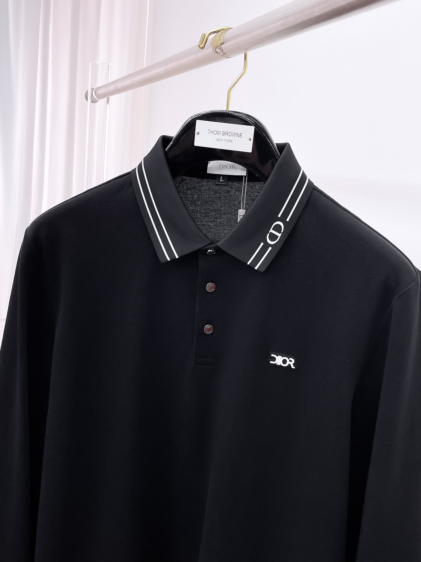 开春新品 迪奥 独家专供新款原单男士Polo长袖高端定制 高版本 时尚百搭爆款⚠️⚠️✨✨原版进口纯棉面