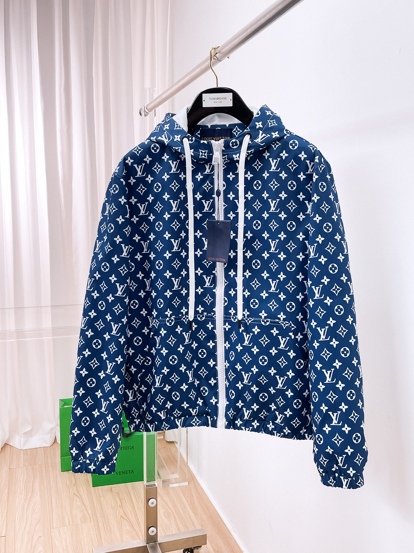 Louis Vuitton 2025 Herenjas met Logo Print - Stijlvol en Comfortabel