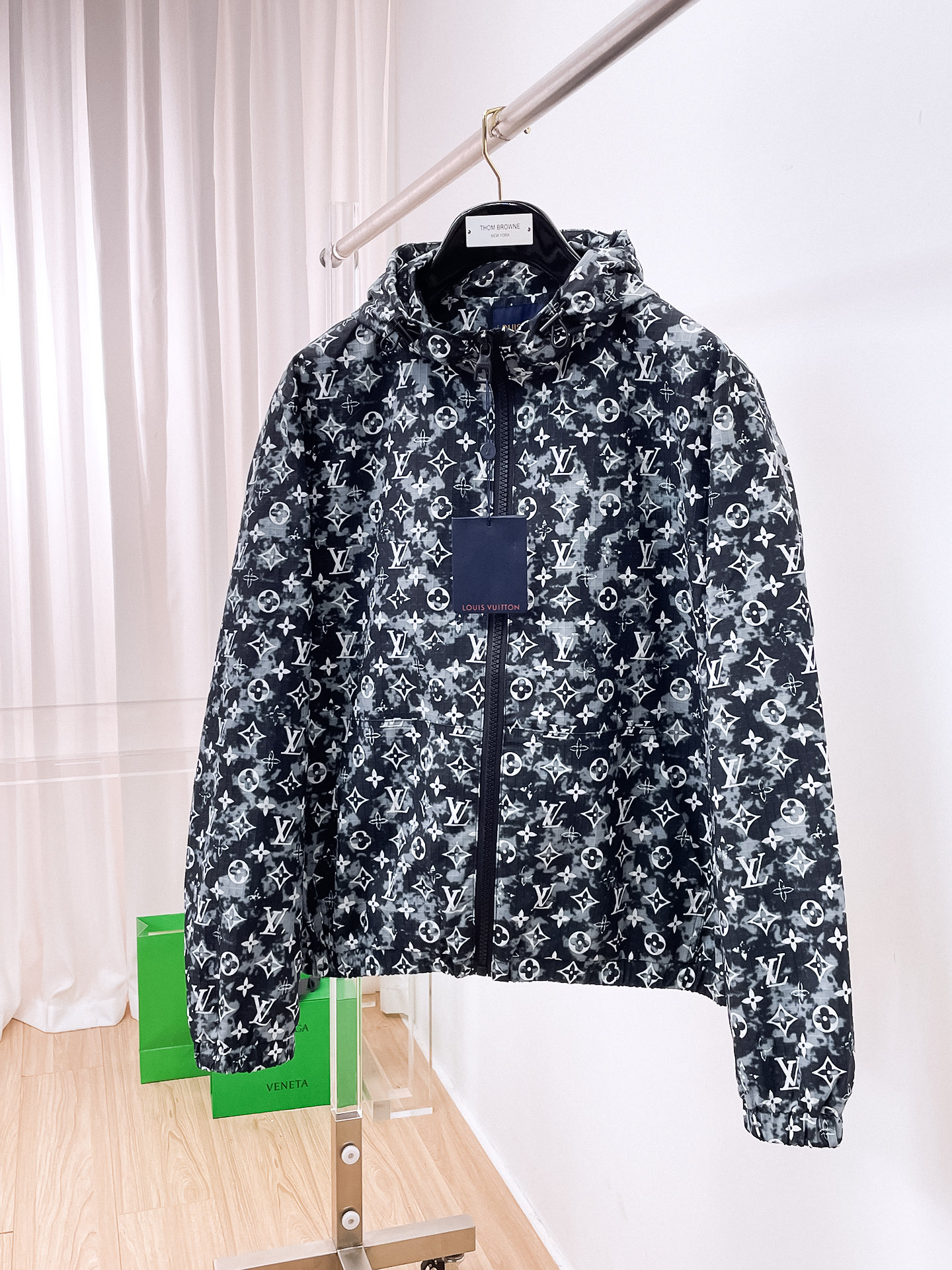 Louis Vuitton 2025 Fall/Winter Full Monogram Print Zip-Up Jacket