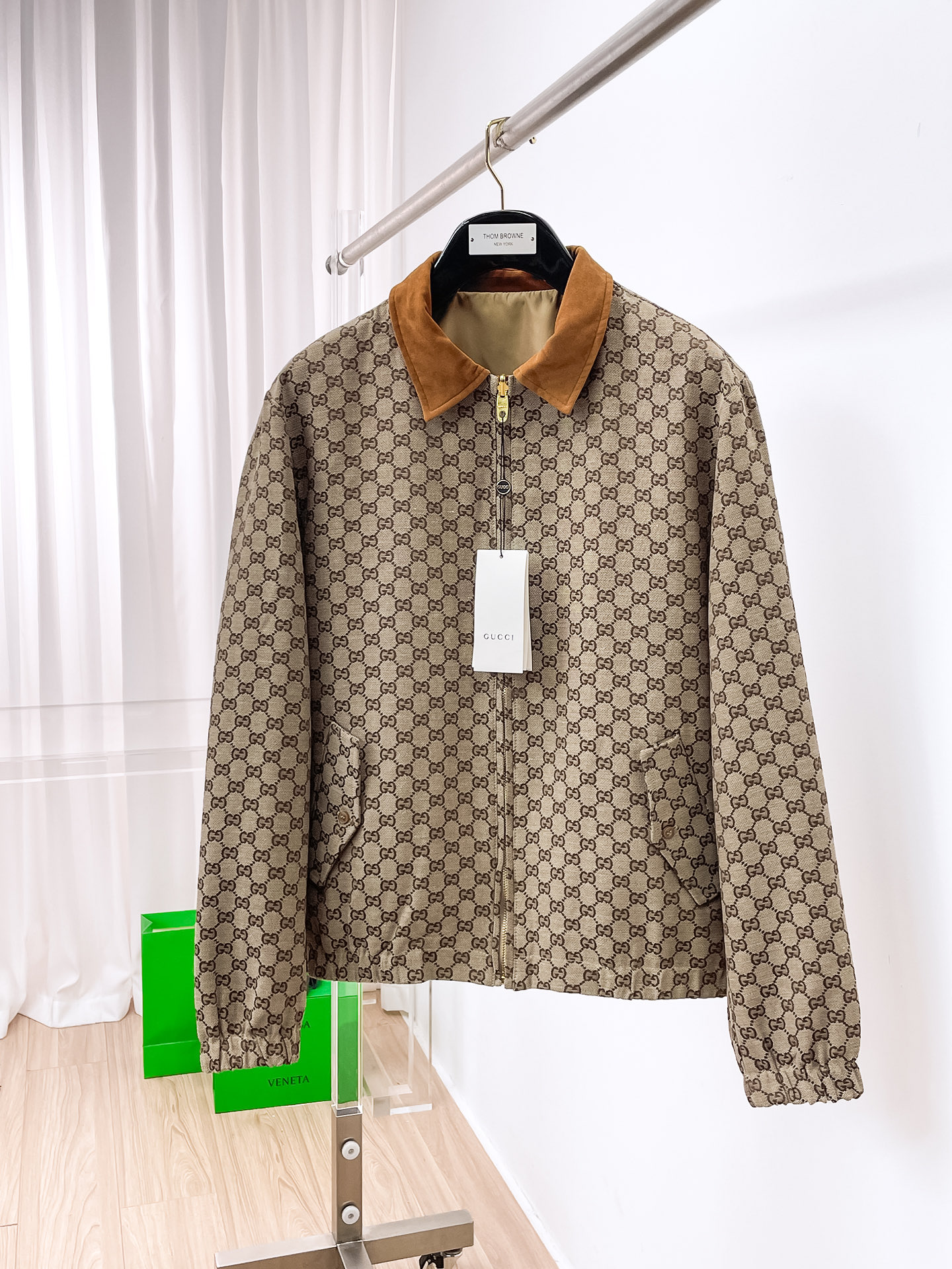Gucci 2025 Fall/Winter Jacket, Top Quality, Full Logo Print, Metal Zipper 2 i1756949346236 1727 0 0