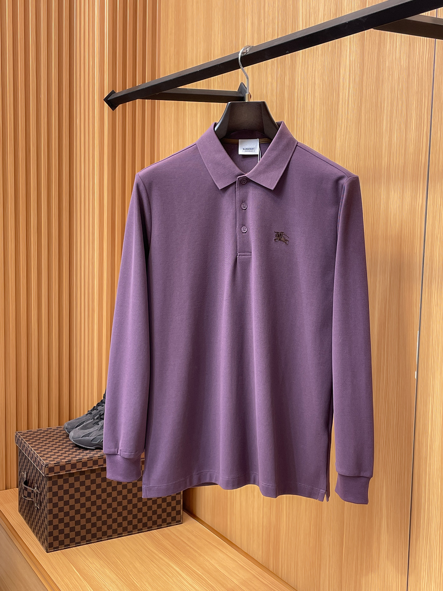 NO:525160,Burberry Xinjiang long velvet cotton soft and comfortable autumn and winter limited long-sleeved Polo series -,,burberry,alexander wang19860909巴宝莉 新疆长绒棉 柔软舒适 秋冬限量款长袖Polo系列 -,,burberry,alexander wang,Men's clothing