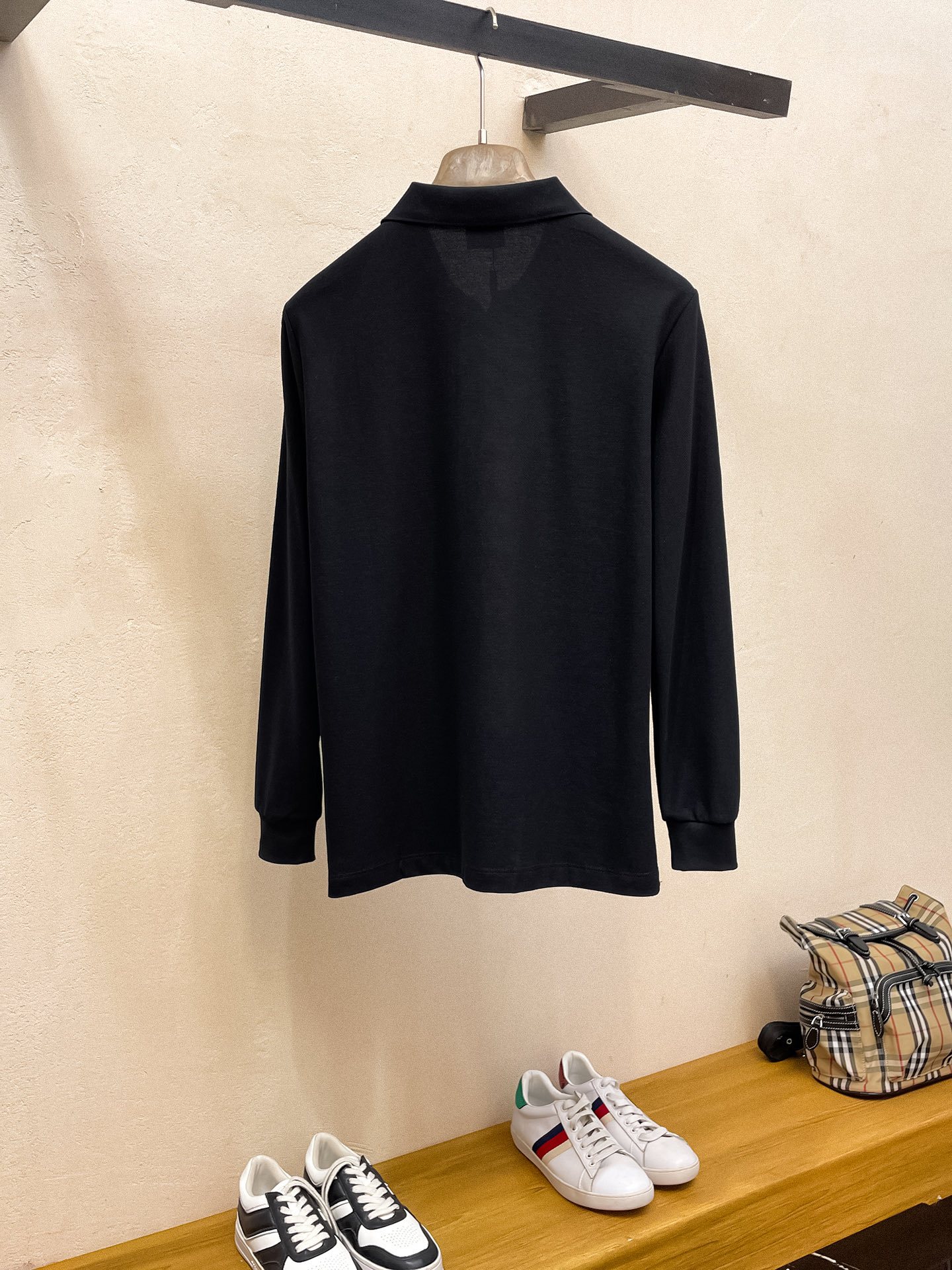 巴宝莉 𝟏𝟎𝟎%新疆长绒棉 柔软舒适2025 秋冬限量款长袖Polo系列𝗦𝗜𝗭𝗘：𝗠-𝟰𝗫𝗟