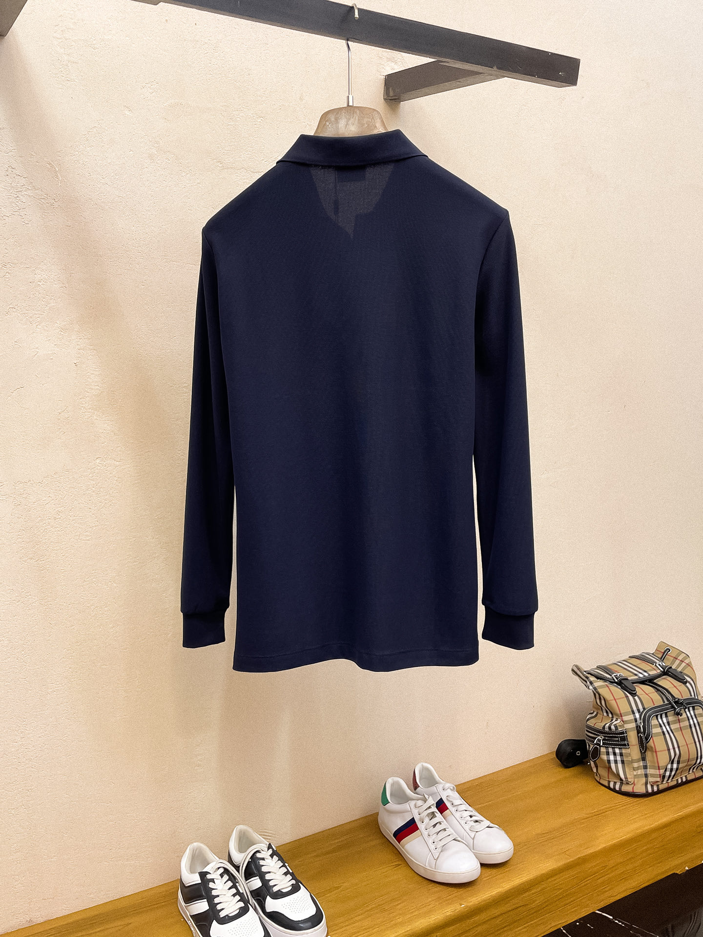 巴宝莉 𝟏𝟎𝟎%新疆长绒棉 柔软舒适2025 秋冬限量款长袖Polo系列𝗦𝗜𝗭𝗘：𝗠-𝟰𝗫𝗟