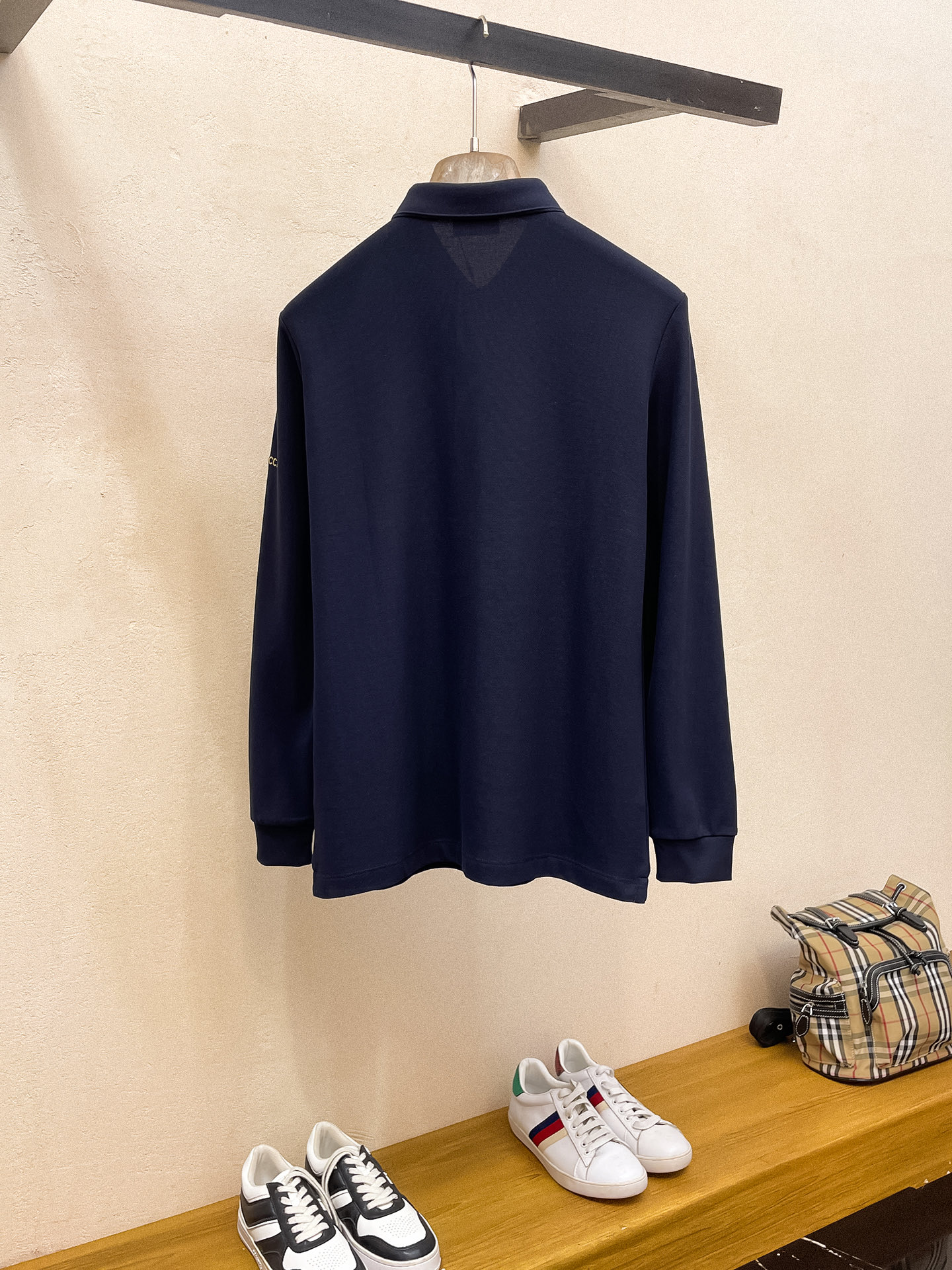 古驰 𝟏𝟎𝟎%新疆长绒棉 柔软舒适2025 秋冬限量款长袖Polo系列𝗦𝗜𝗭𝗘：𝗠-𝟰𝗫𝗟