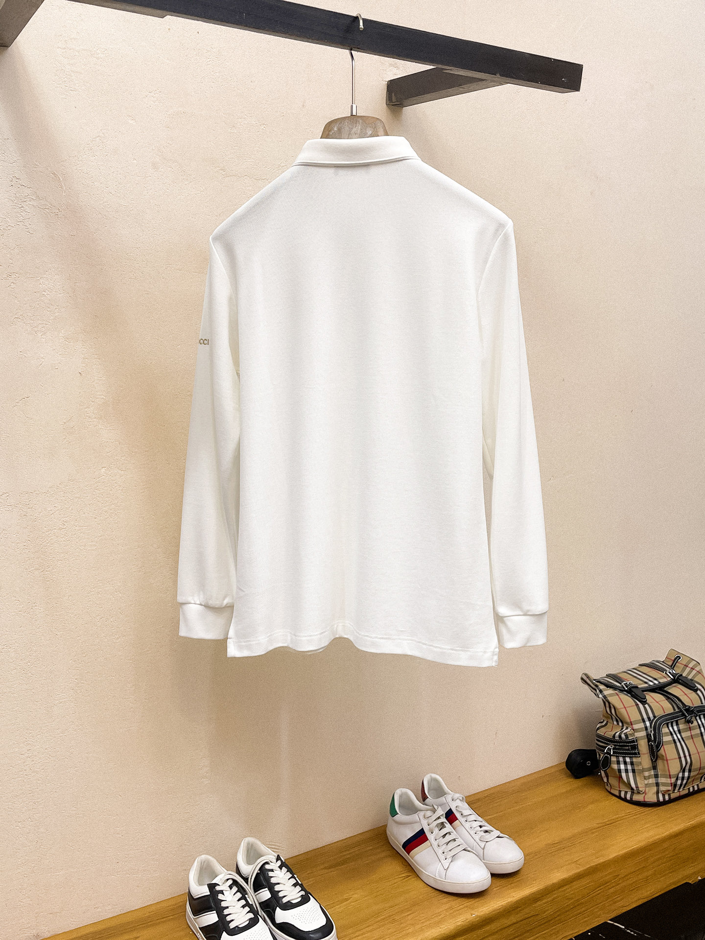 古驰 𝟏𝟎𝟎%新疆长绒棉 柔软舒适2025 秋冬限量款长袖Polo系列𝗦𝗜𝗭𝗘：𝗠-𝟰𝗫𝗟