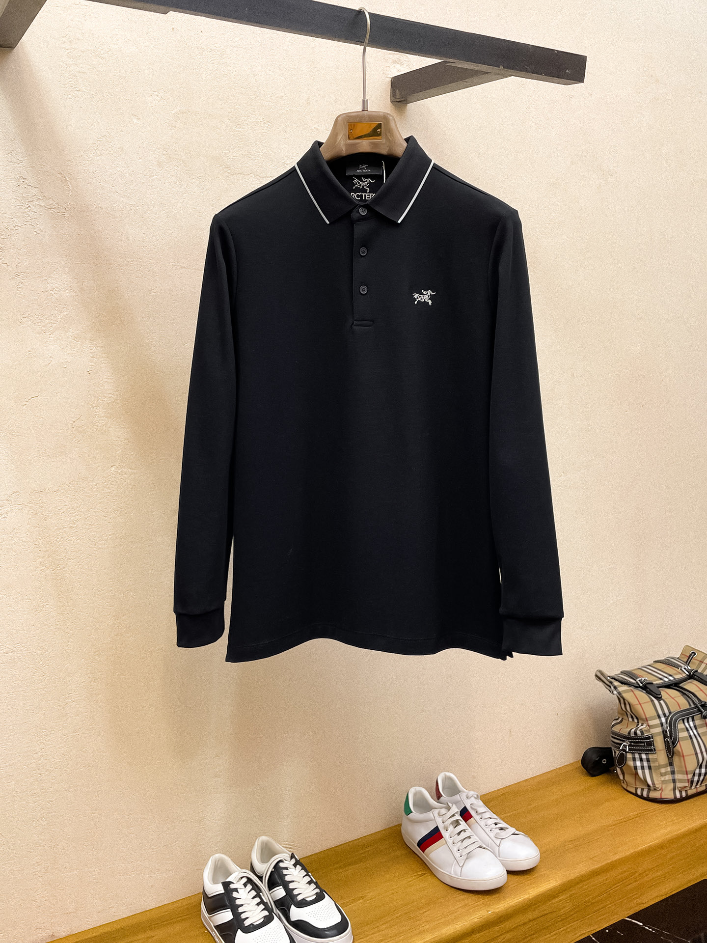 始祖鸟 𝟏𝟎𝟎%新疆长绒棉 柔软舒适2025 秋冬限量款长袖Polo系列𝗦𝗜𝗭𝗘：𝗠-𝟰𝗫𝗟