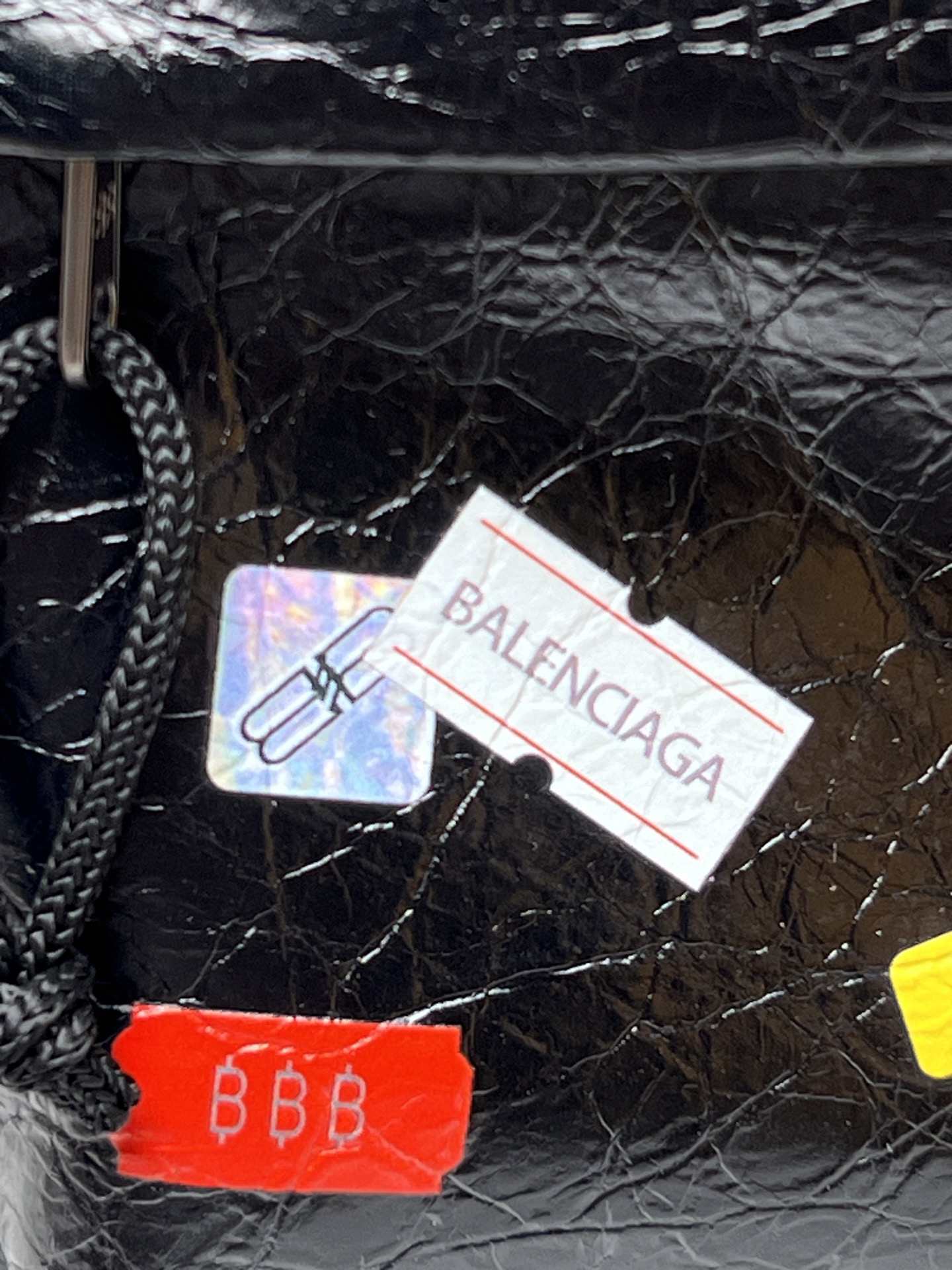 Balenciaga Style Black Leather Backpack Bags detail image 7 from source 776213