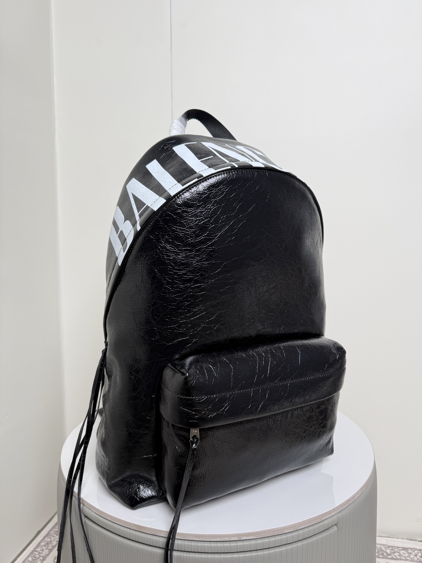 Balenciaga Style Black Leather Bag Lookbook Reference image 2