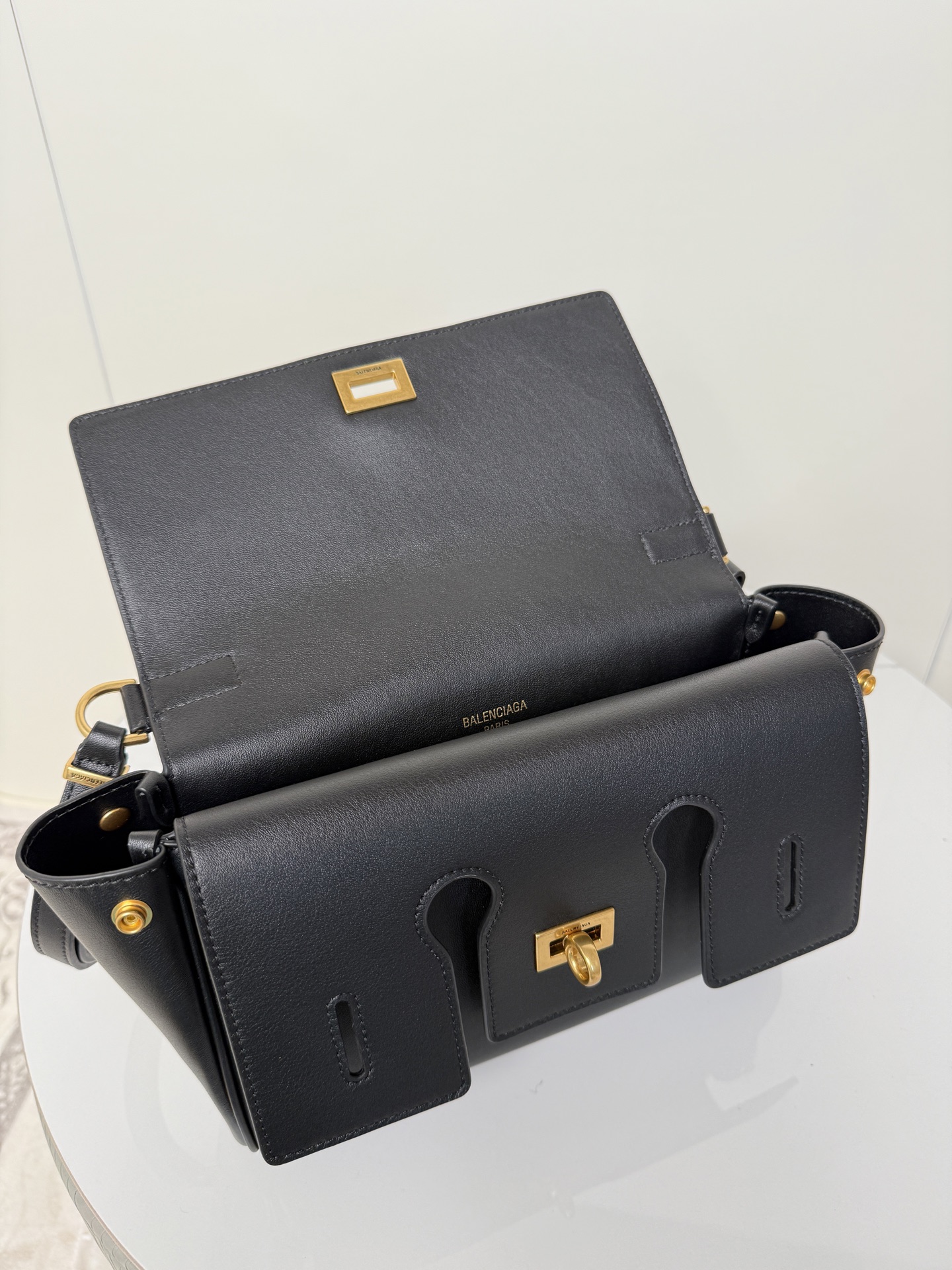 Balenciaga Black Multi Pocket Shoulder Bag