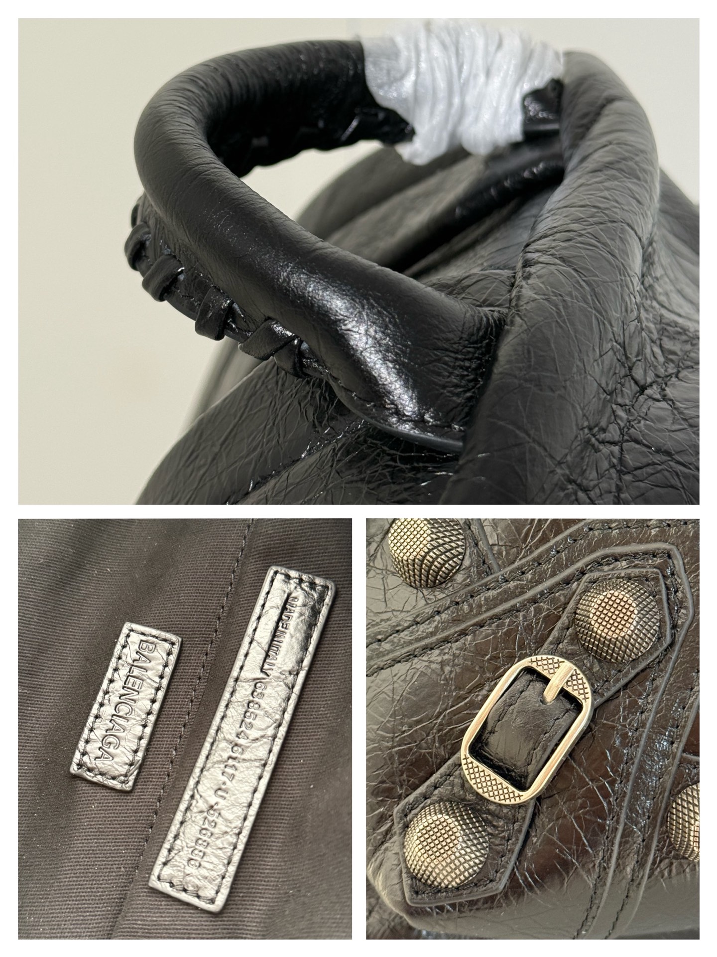 Balenciaga Style Leather Bag style reference detail image 9 from source 776210