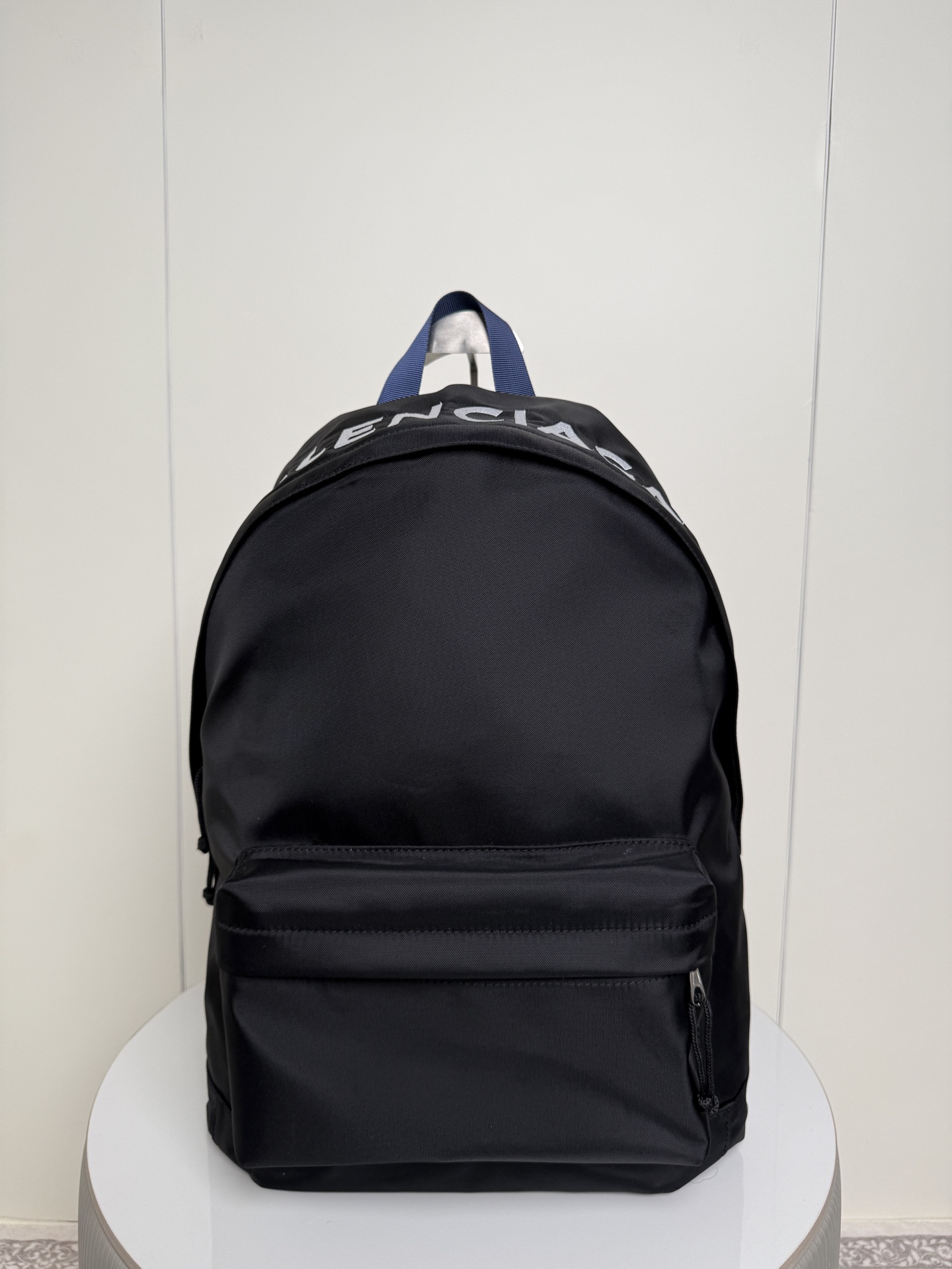 Balenciaga Style Blue Nylon Backpack Lookbook Reference image 1