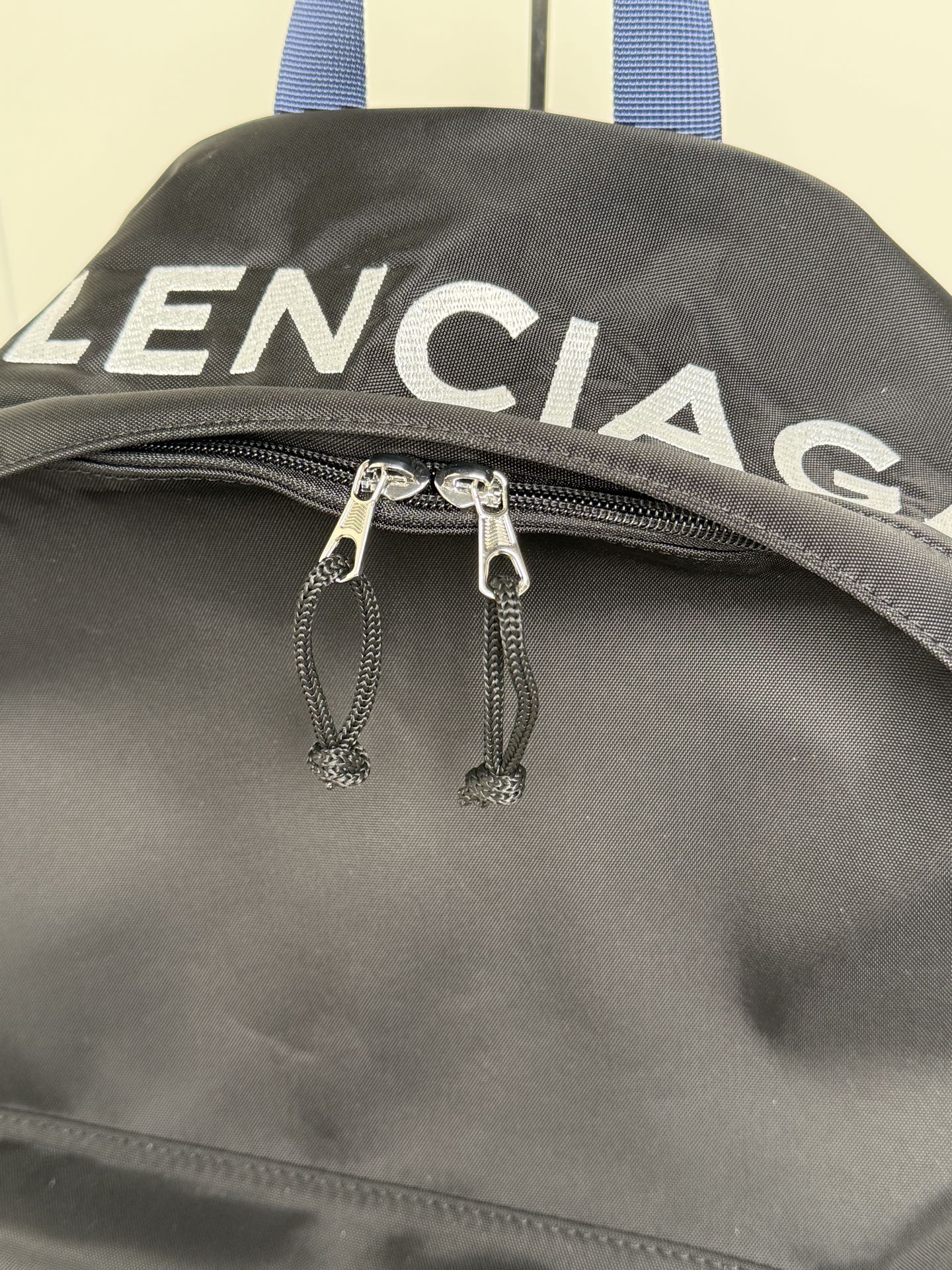 Balenciaga Style Blue Nylon Backpack Bags Backpack detail image 6 from source 776206
