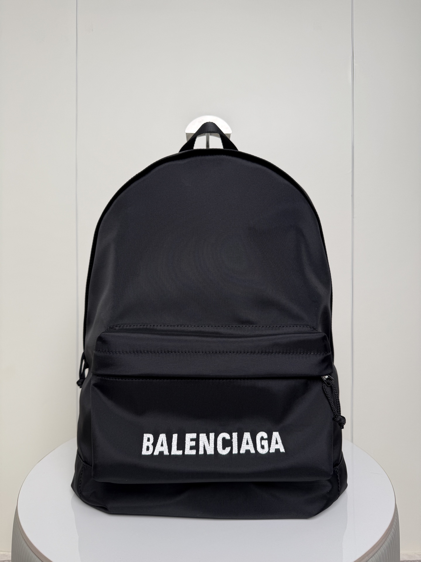 Balenciaga Style Black Nylon Backpack Lookbook Reference image 1