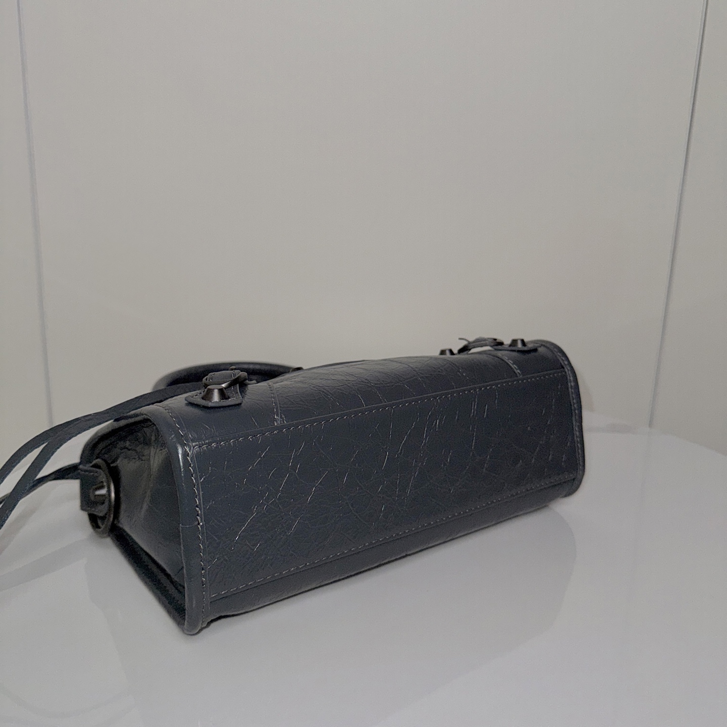 BALENCIAGA LE CITY 深灰色小号機車包