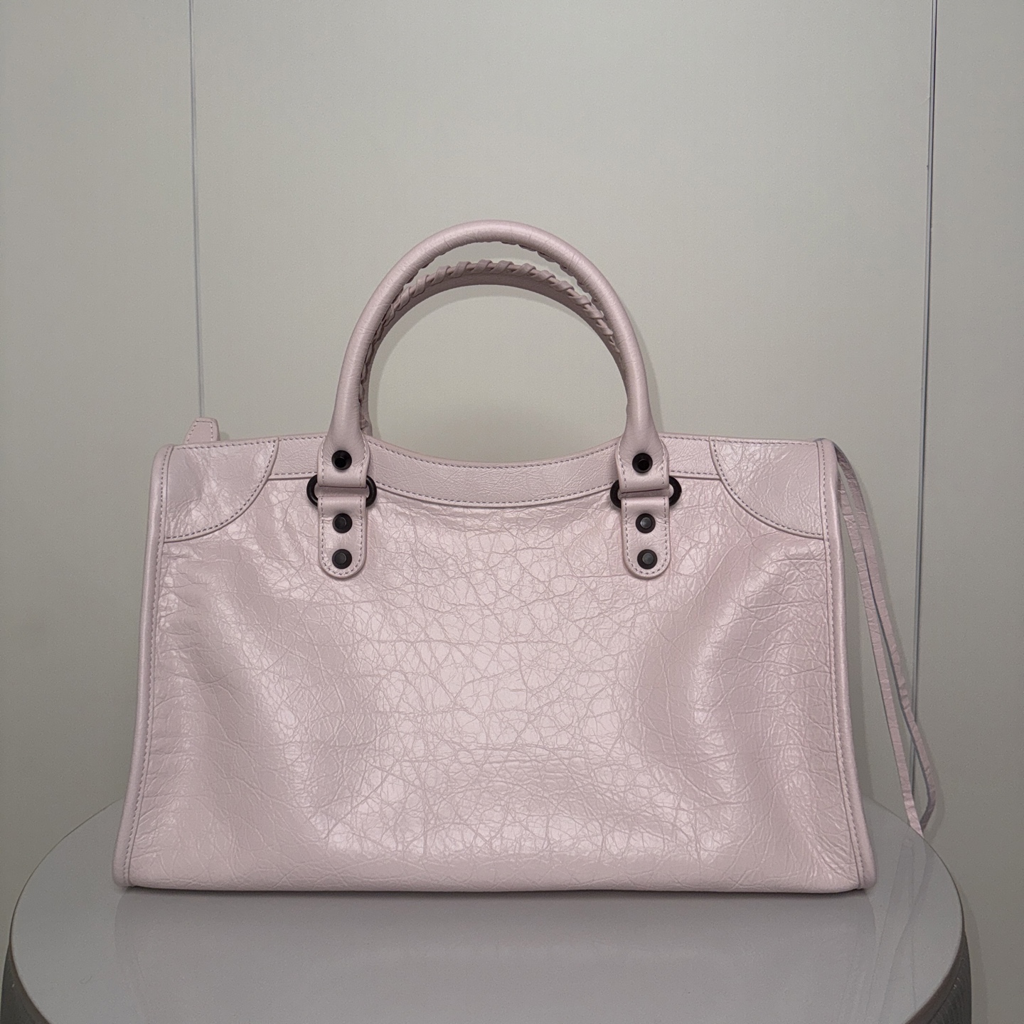 BALENCIAGA LE CITY バレンシアガ 2025新版 大型机车包 花瓣粉