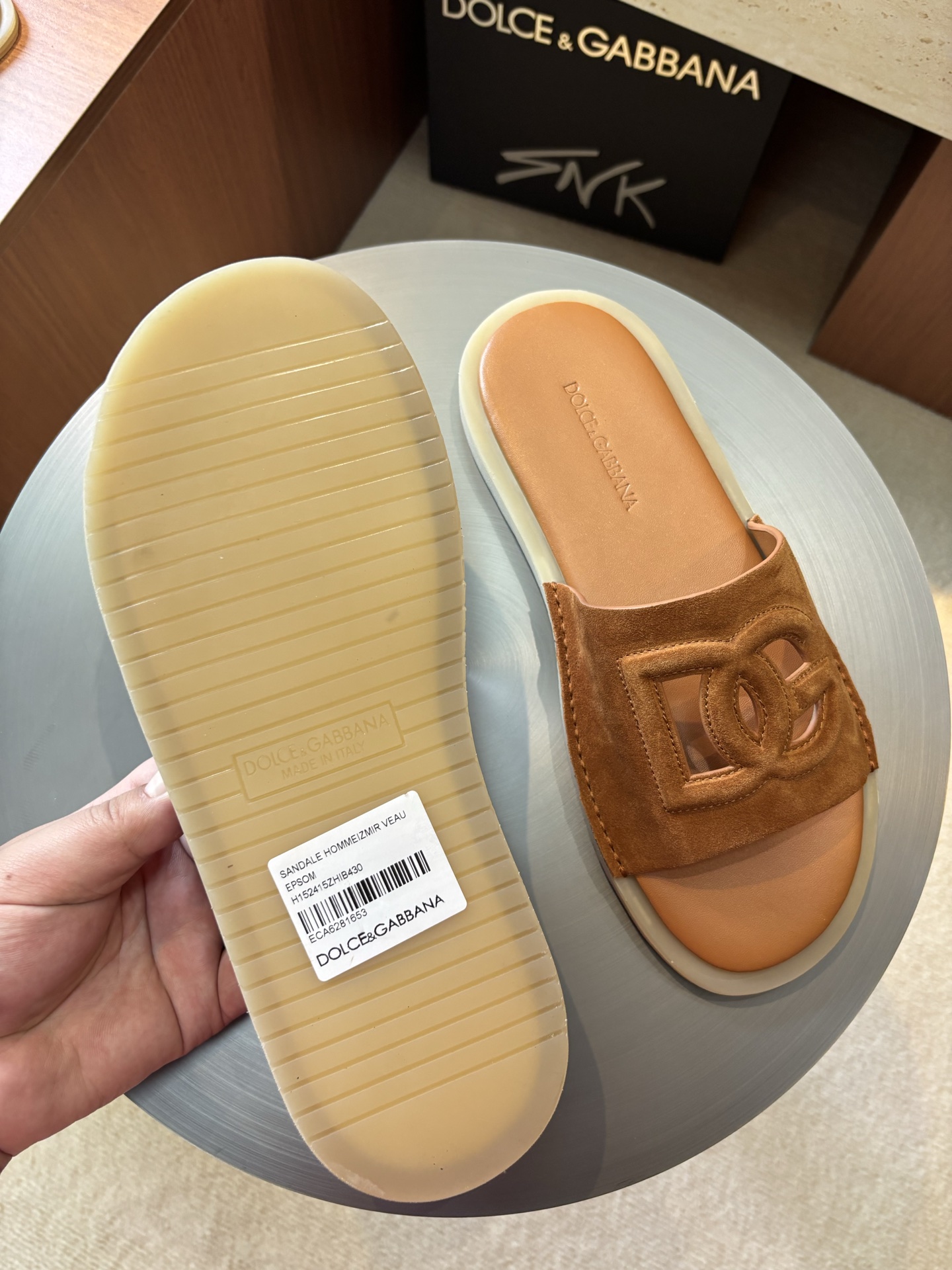 Dolce&Gabbana Leather Logo Slides, Men's Summer Essential, Sizes 39-44 4 i1746985762420 2479 0 2