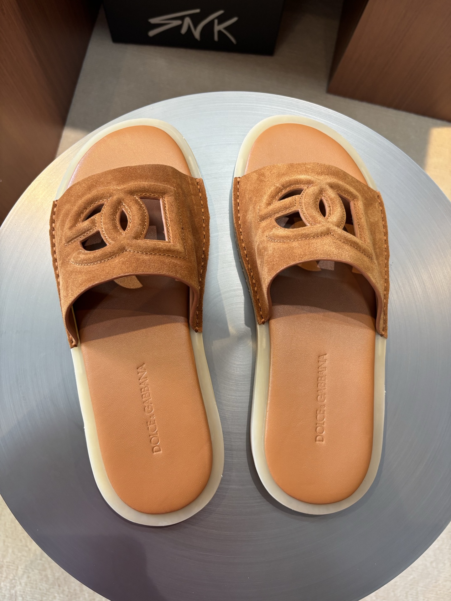 Dolce&Gabbana Leather Logo Slides, Men's Summer Essential, Sizes 39-44 5 i1746985762420 4675 0 3