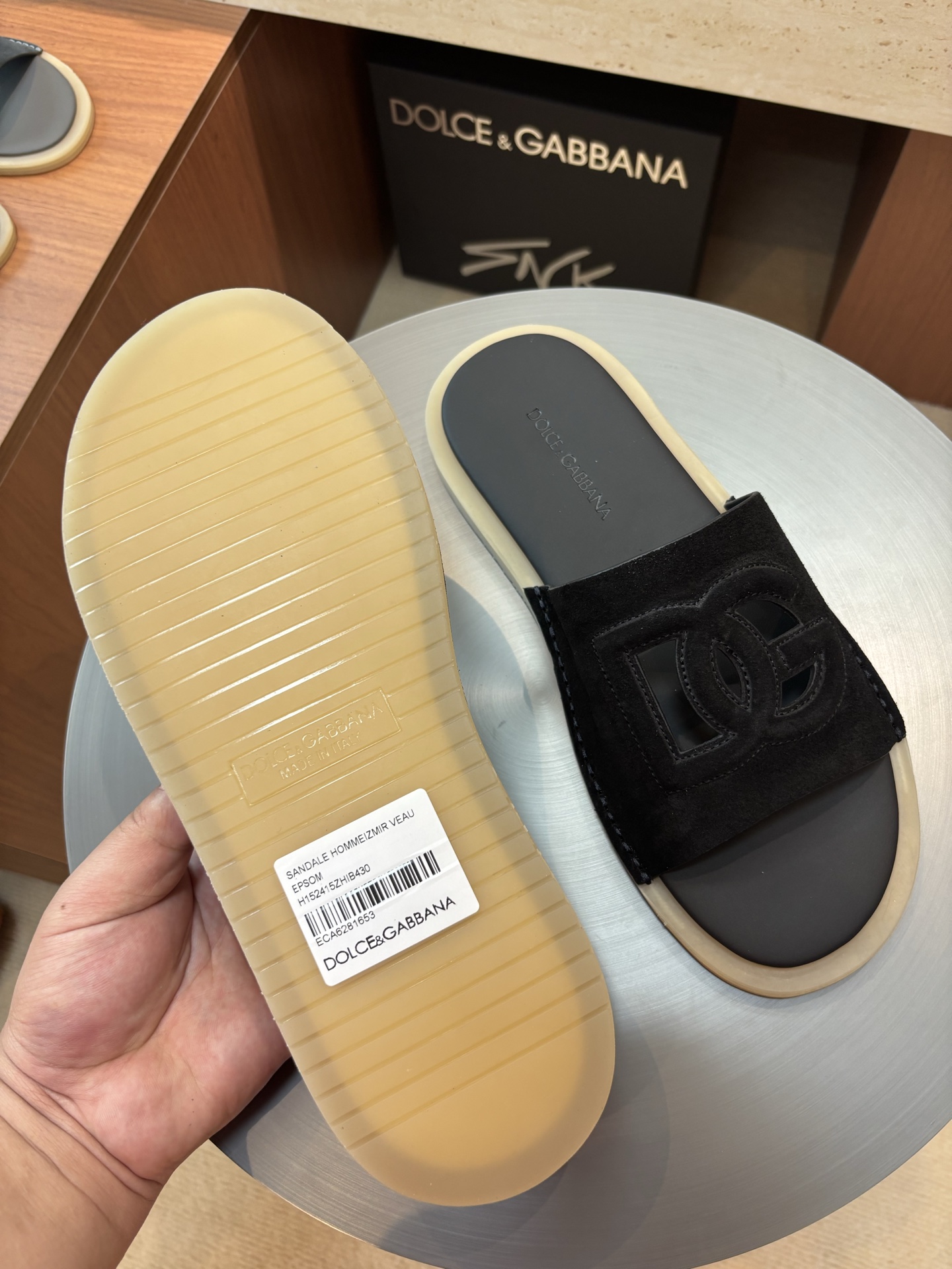 Dolce & Gabbana Men's Leather Slides with DG Logo - Stylish Summer Essential 5 i1746986688578 2569 0 3