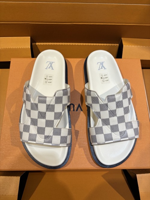 Louis Vuitton Oasis Monogram Leather Sandals for Men - Comfort & Style 1 Louis Vuitton Oasis Monogram Leather Sandals for Men - Comfort & Style