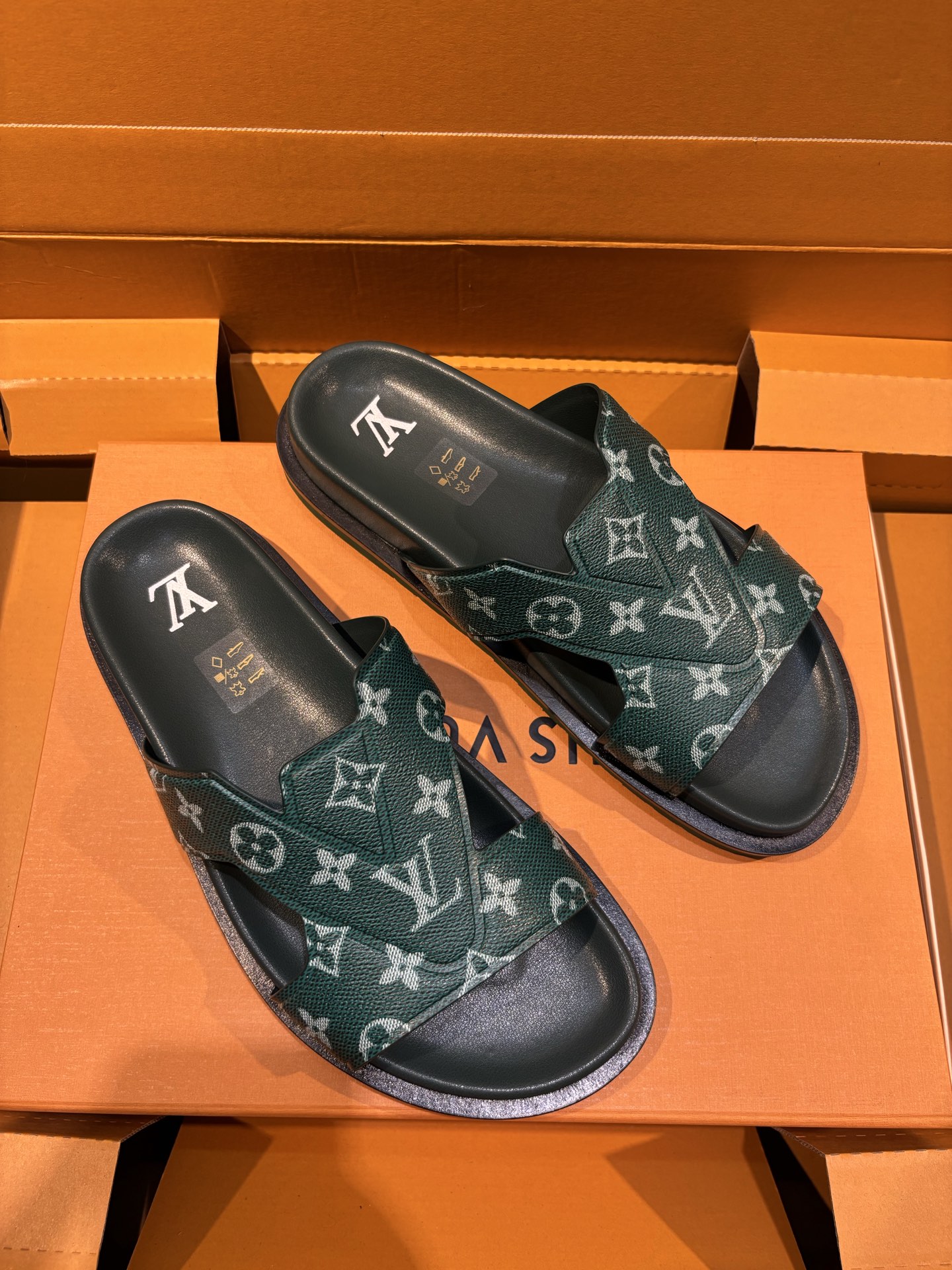 Louis Vuitton Oasis Monogram Leather Sandals - Comfortable Summer Slides 3 i1750075687813 3134 0 1