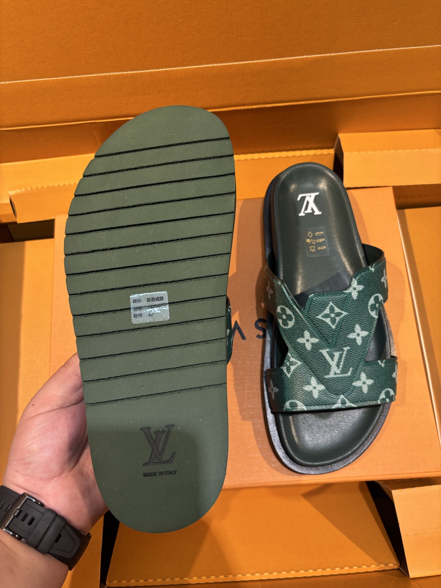 Louis Vuitton Oasis Monogram Leather Sandals - Comfortable Summer Slides 5 i1750075695124 5019 0 3