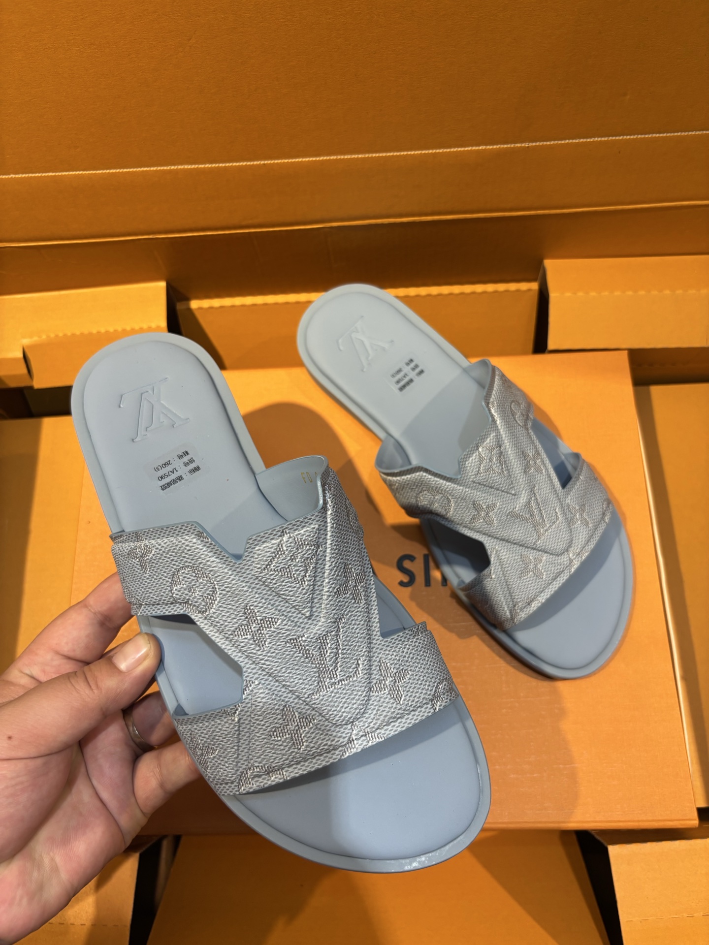 Louis Vuitton Oasis Monogram Leather Sandals, Stylish and comfortable 5 i1750076604704 6698 0 3