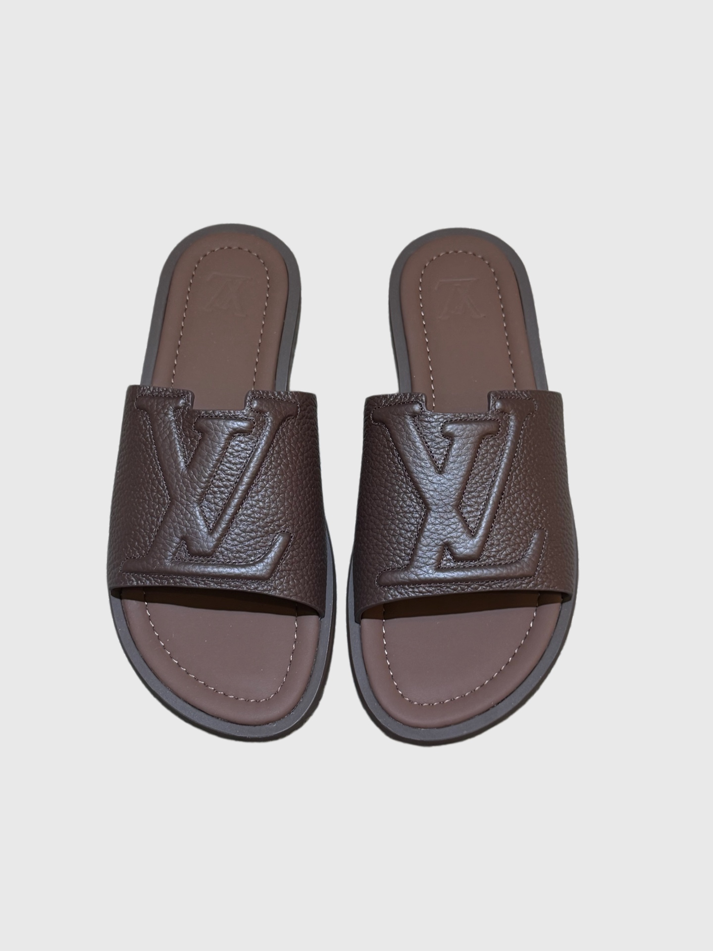 LV Style Blue Leather Tote Bag Lookbook Reference image 2