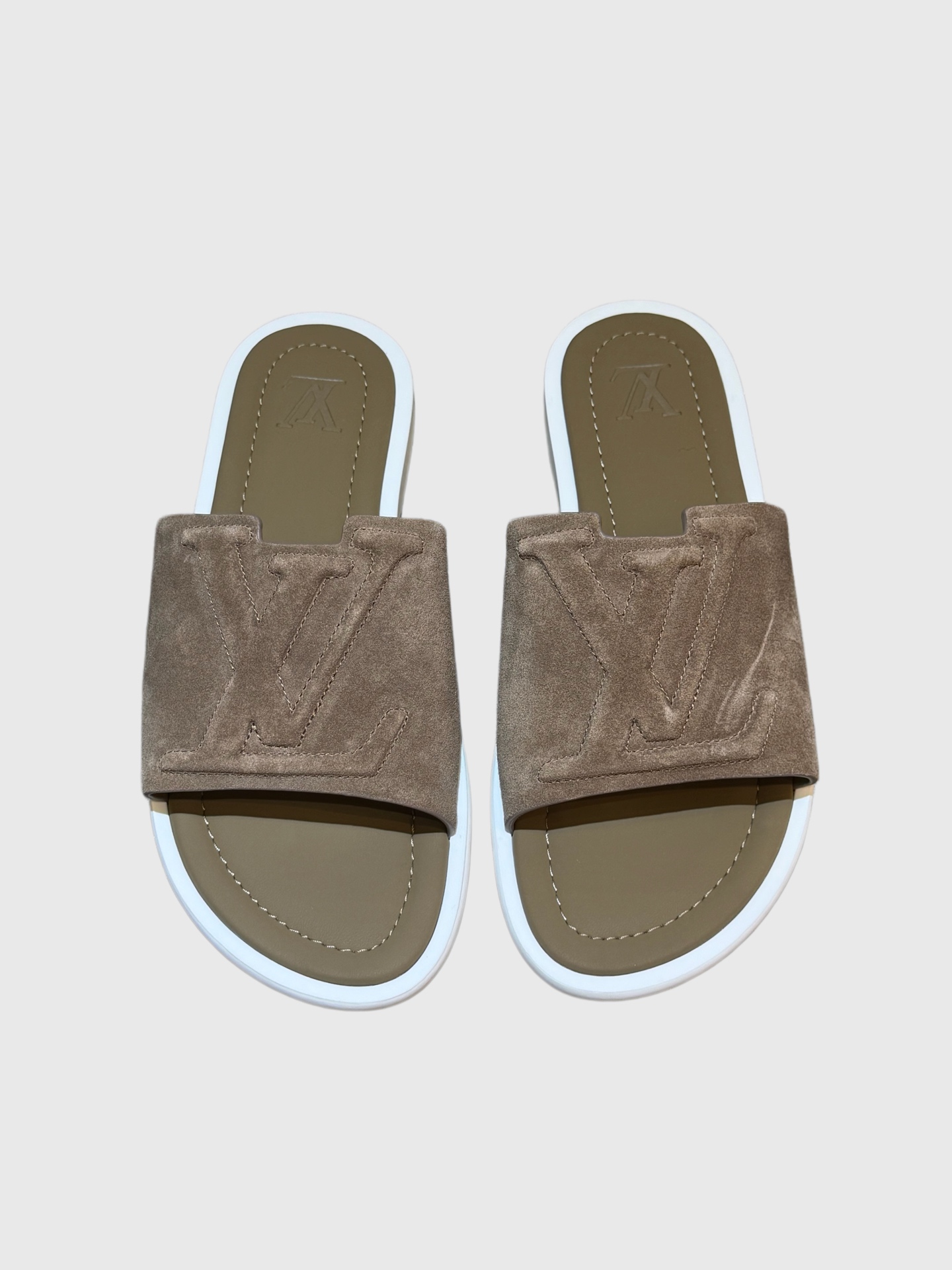 LV Style Blue Leather Tote Bag Lookbook Reference image 2