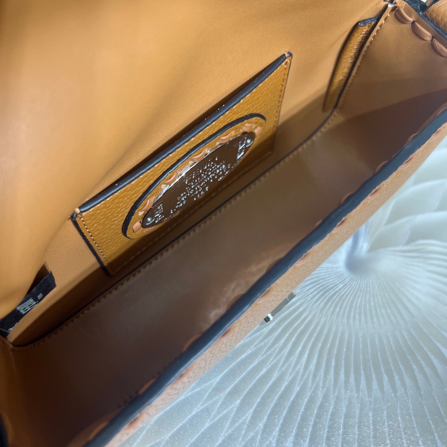 Fendi Baguette Mini Handbag in Brown Cuoio Romano Leather with FF Clasp 7 a1719556438304 8537