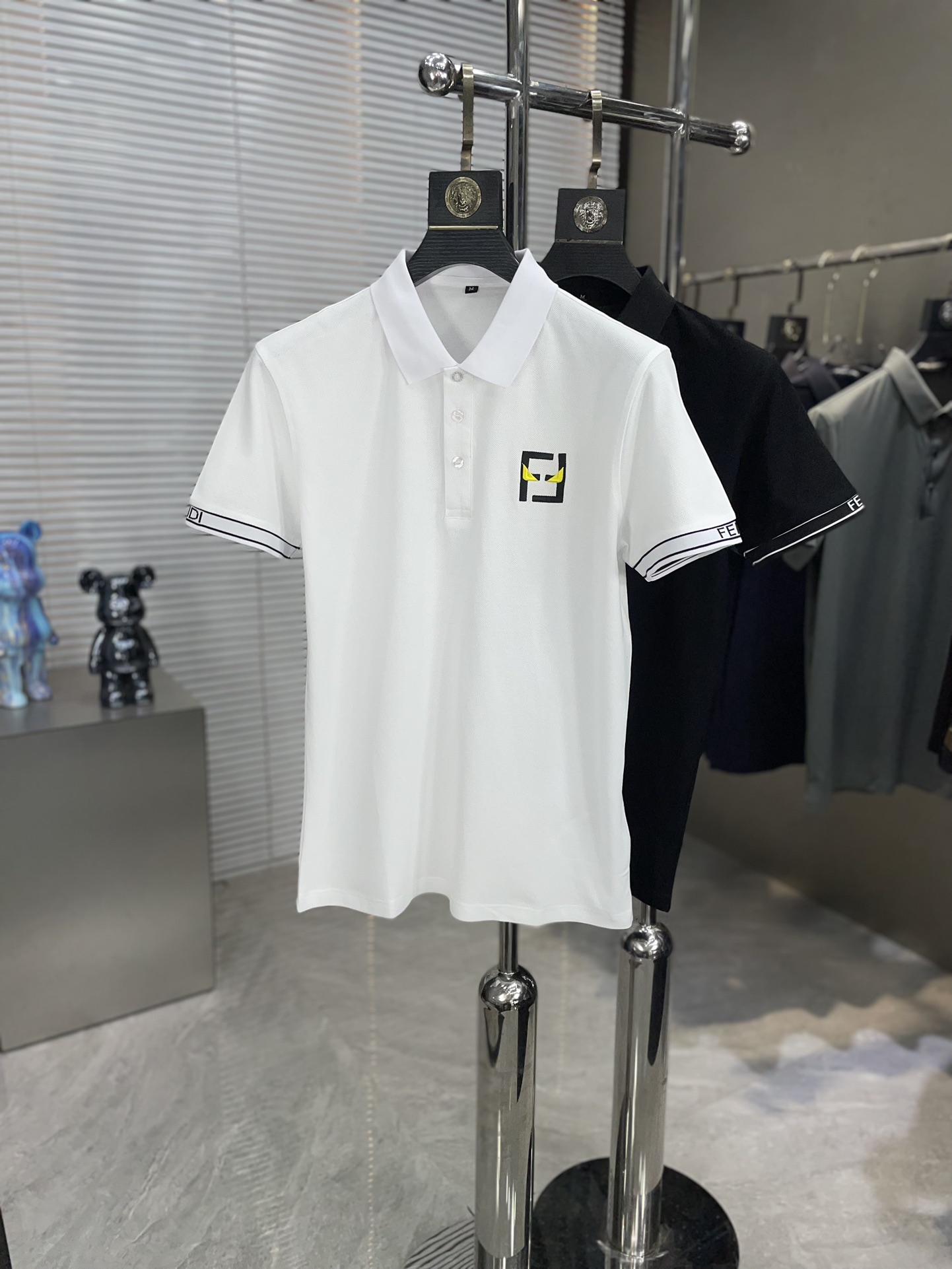 Fendi Hoog
 Kleding Polo T-Shirt Katoen Lente/Zomercollectie Fashion Korte mouw